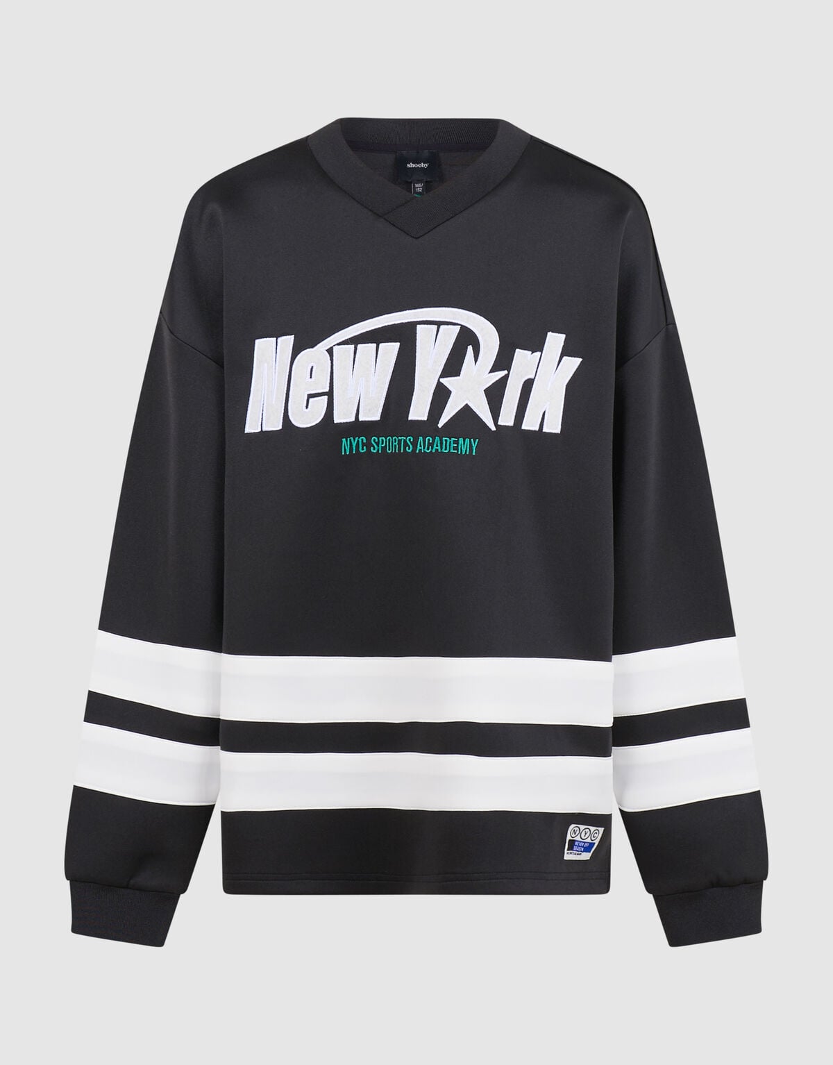 Oversized Fit Artwork Sweater Zwart SHOEBY BOYS