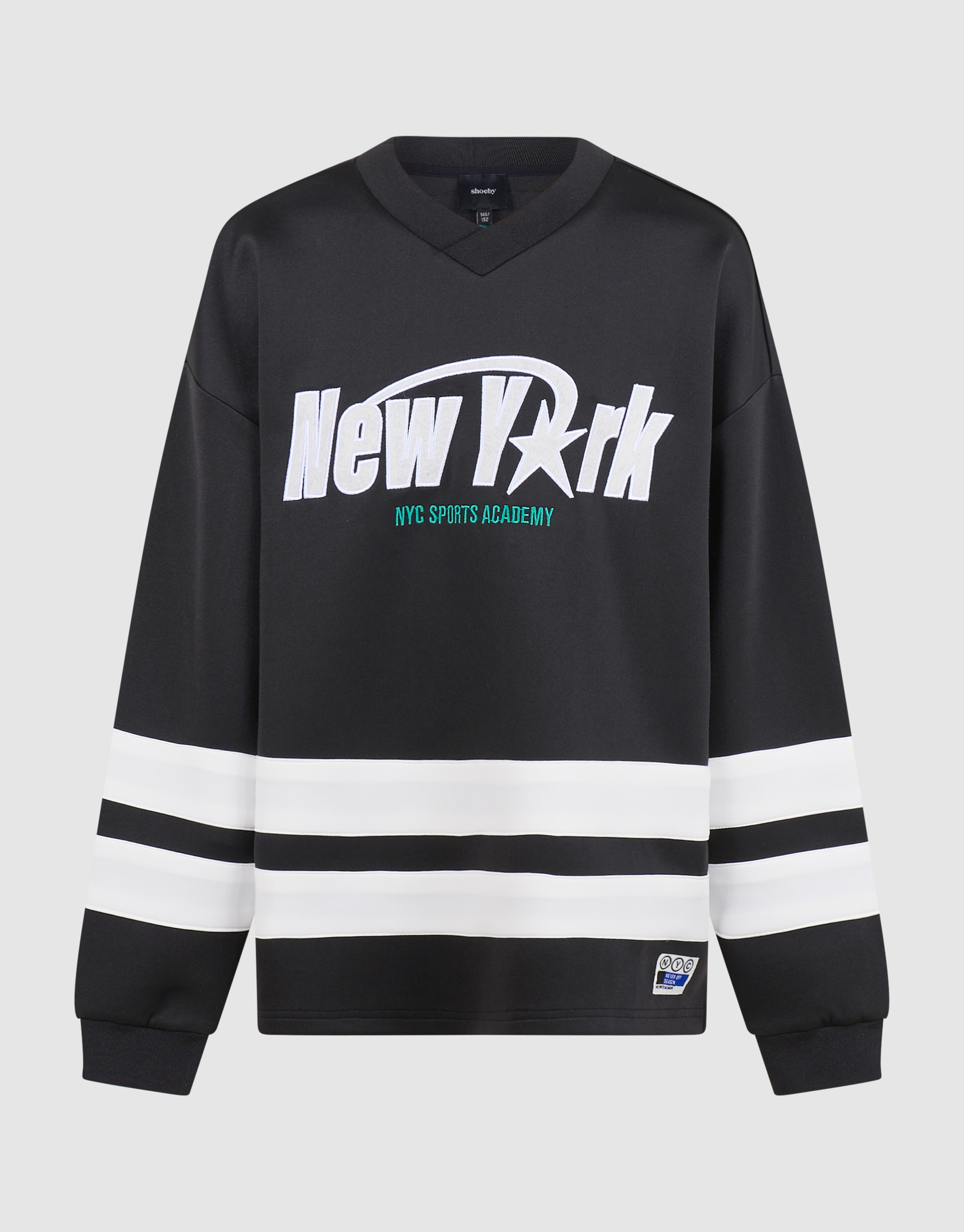 Oversized Fit Artwork Sweater Zwart SHOEBY BOYS