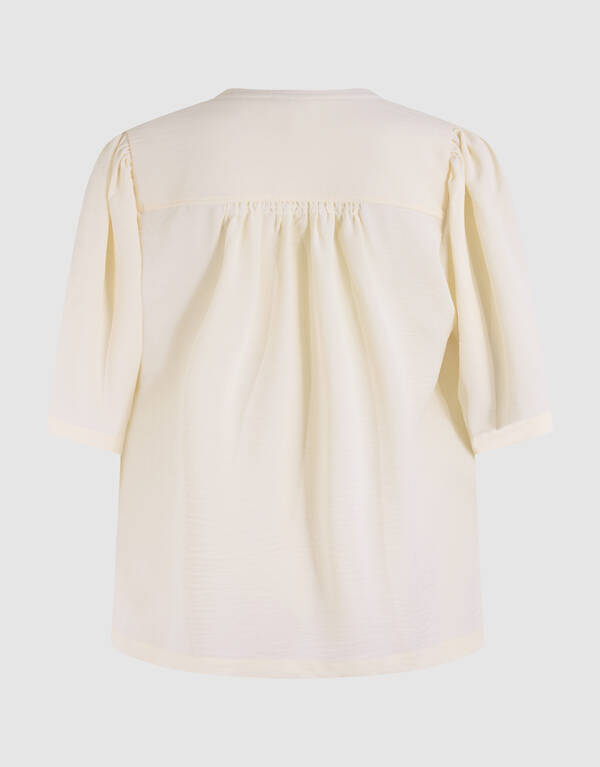 Twist Blouse Gebroken Wit SHOEBY WOMEN