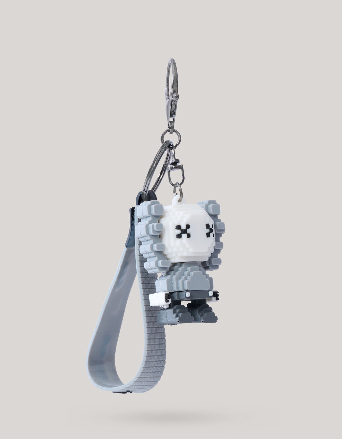 Blok Sleutelhanger Grijs SHOEBY ACCESSOIRES