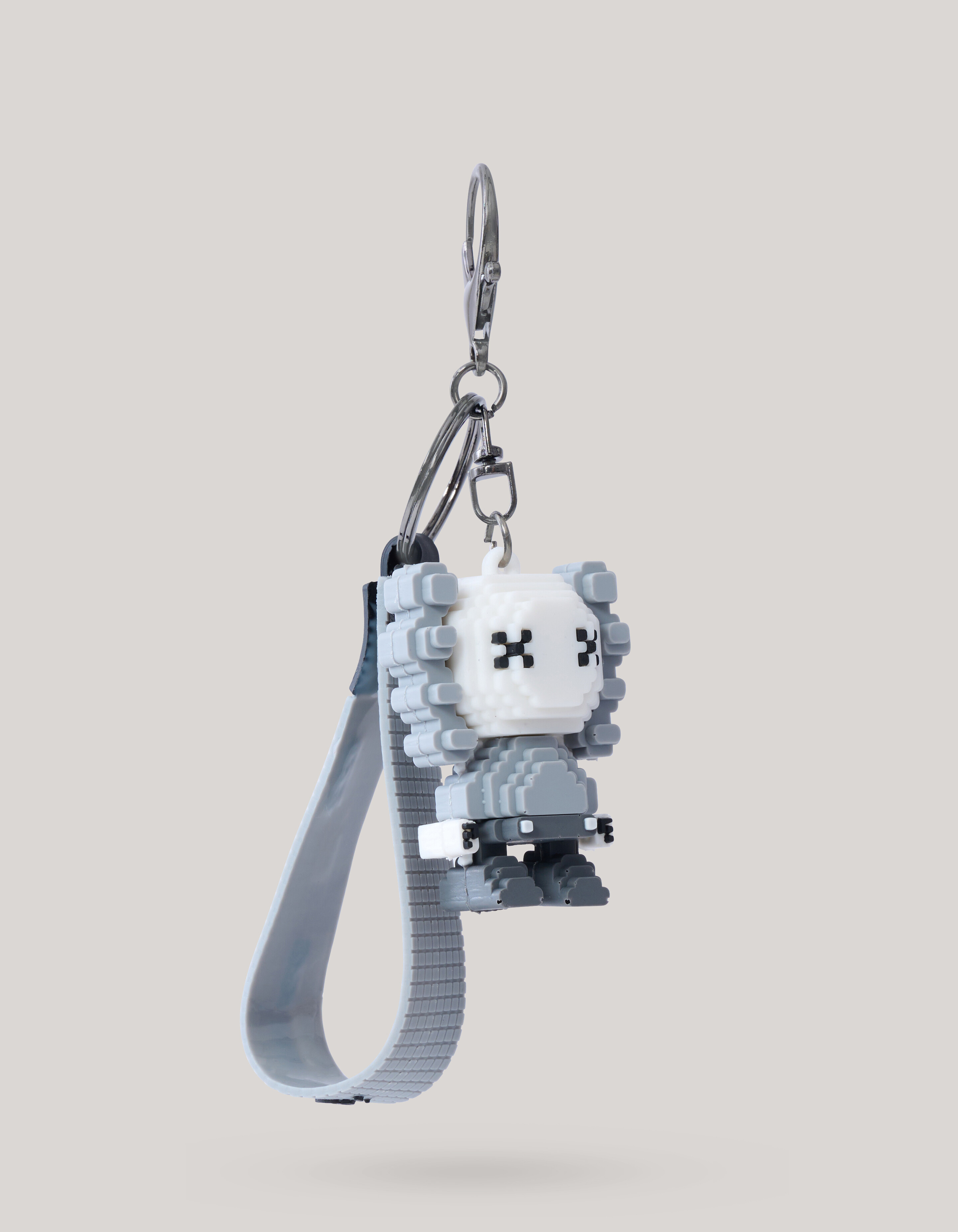 Blok Sleutelhanger Grijs SHOEBY ACCESSOIRES
