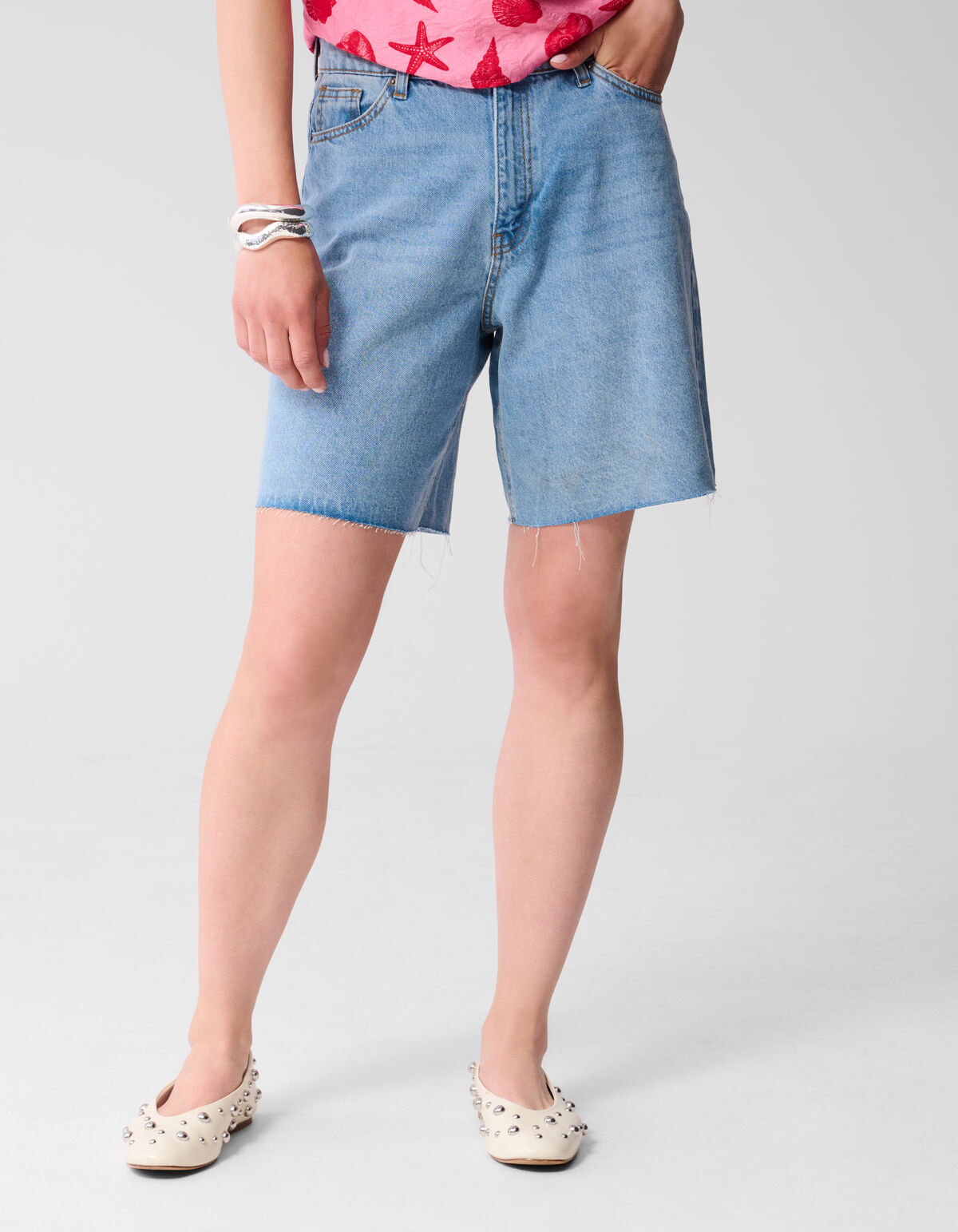 Bermuda Denim Short Mediumstone SHOEBY WOMEN