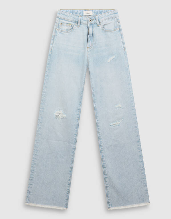 Destroy Straight Fit Jeans Bleached SHOEBY GIRLS