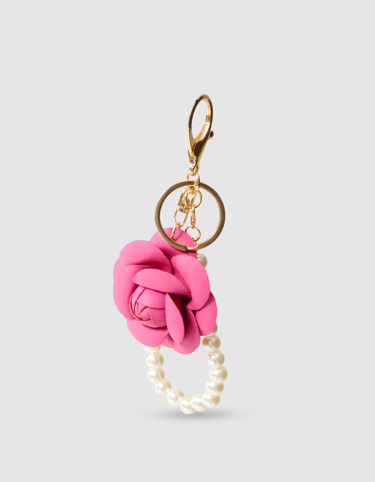Roos Sleutelhanger Roze SHOEBY ACCESSOIRES