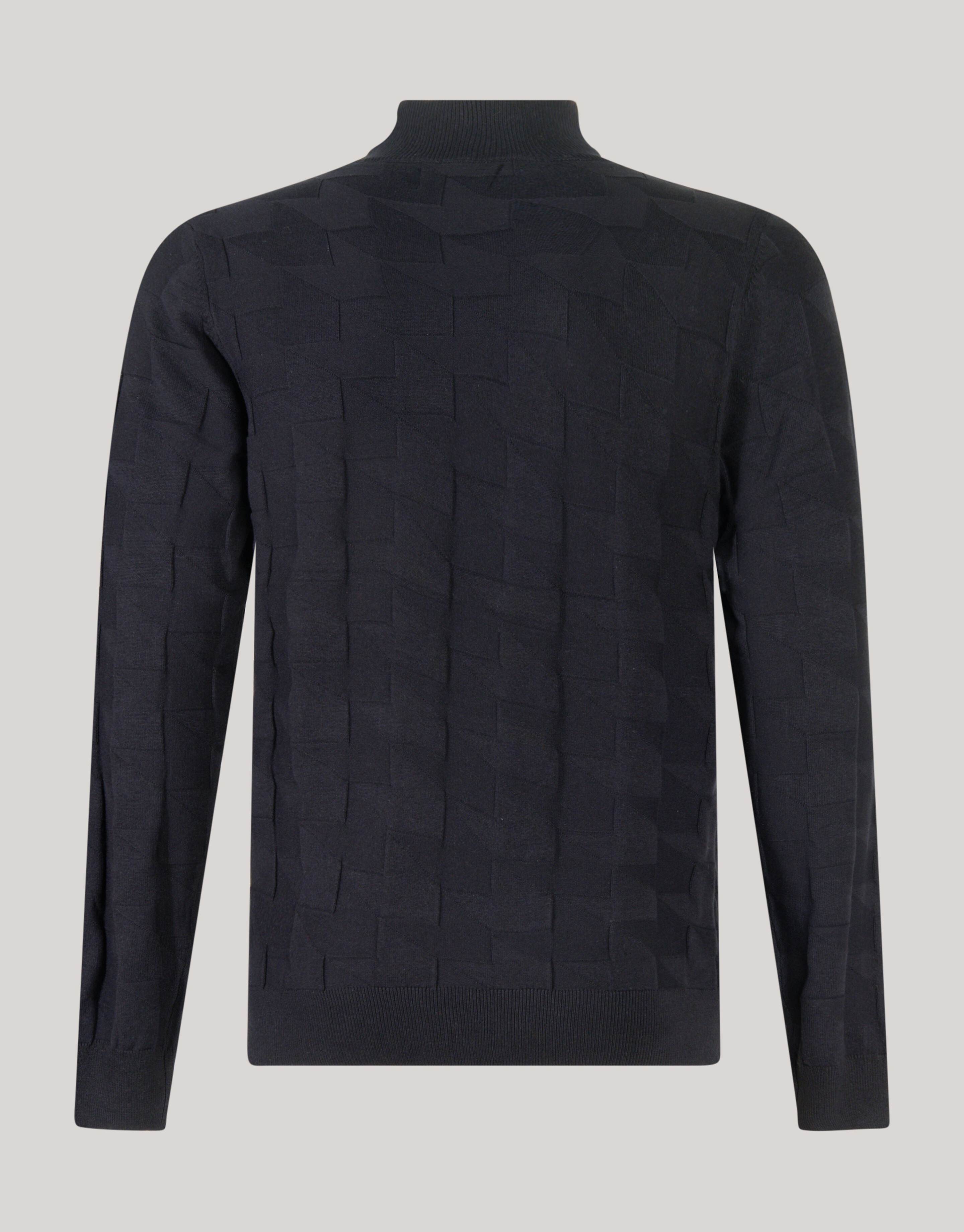 Pied De Poule Trui Zwart SHOEBY MEN