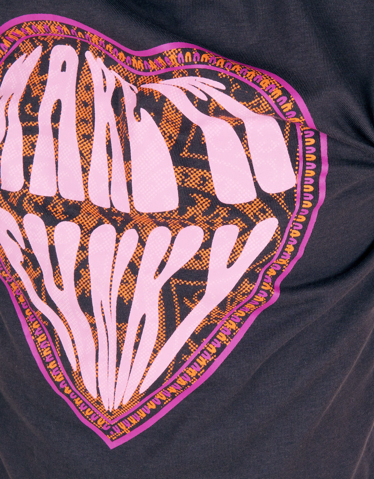 Artwork T-shirt Donkergrijs SHOEBY GIRLS