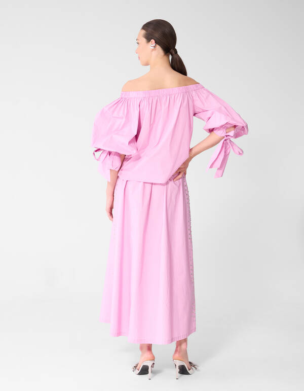 Off Shoulder Blouse Roze SHOEBY WOMEN