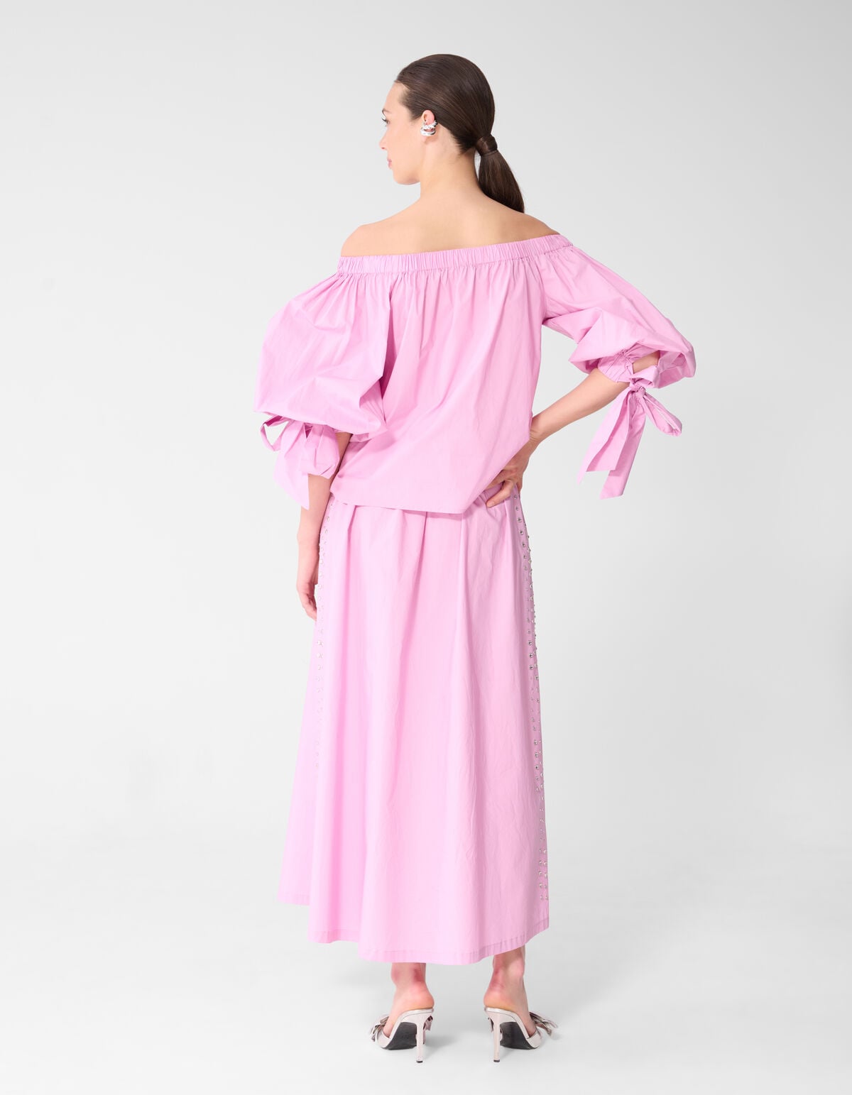 Off Shoulder Blouse Roze SHOEBY WOMEN