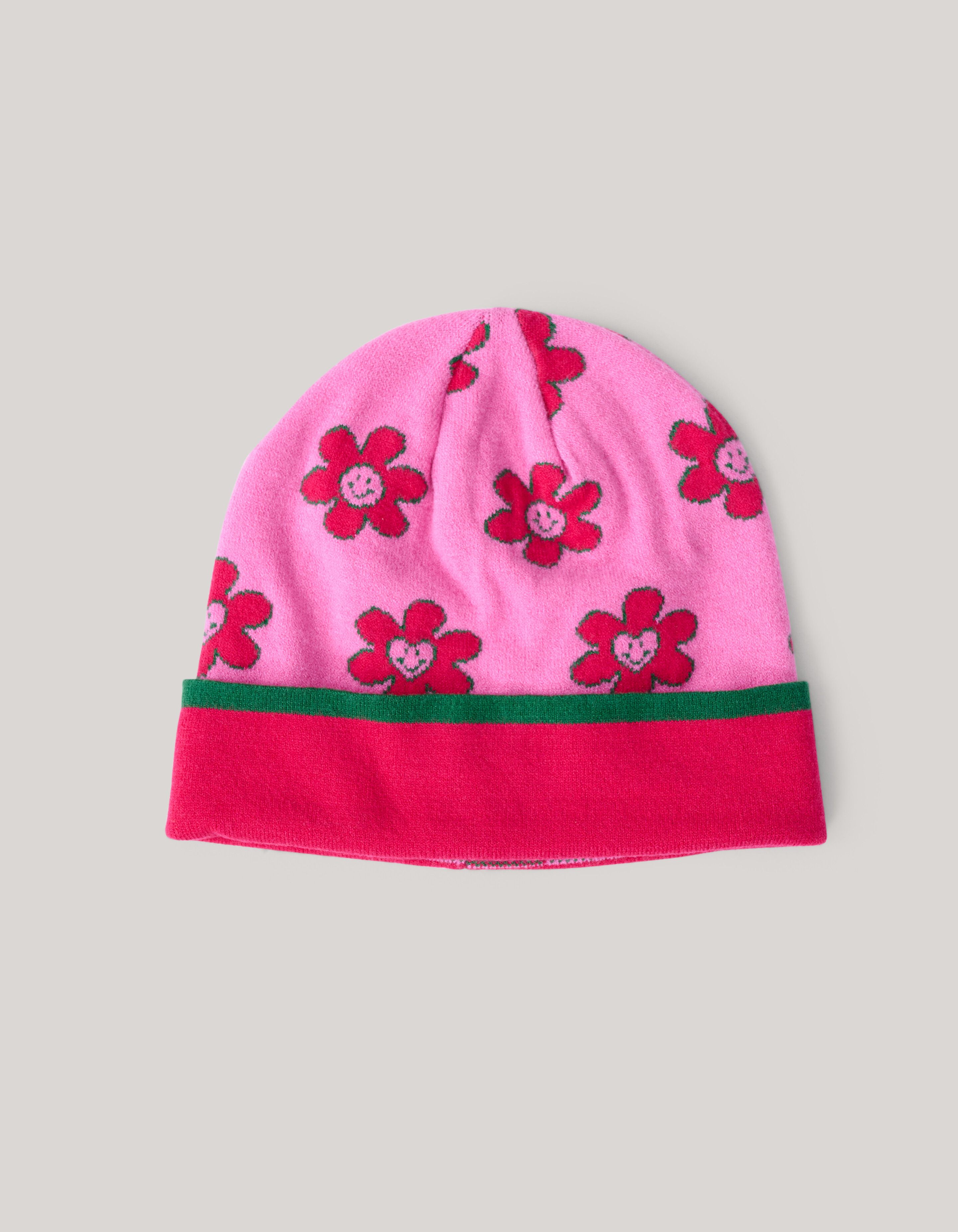 Jacquard Beanie Roze SHOEBY ACCESSOIRES