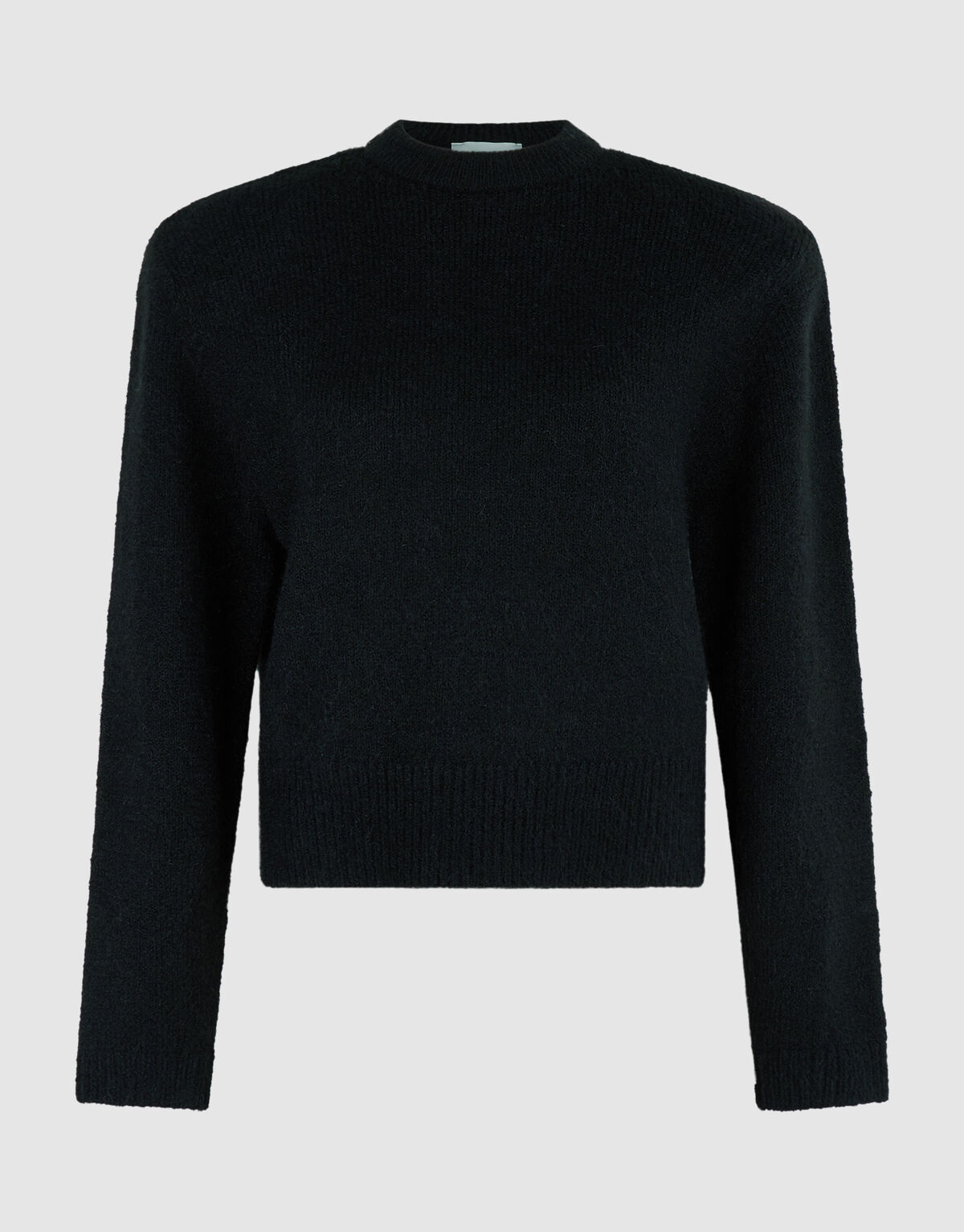 Shoulder Crew Gebreide Trui Zwart SHOEBY WOMEN