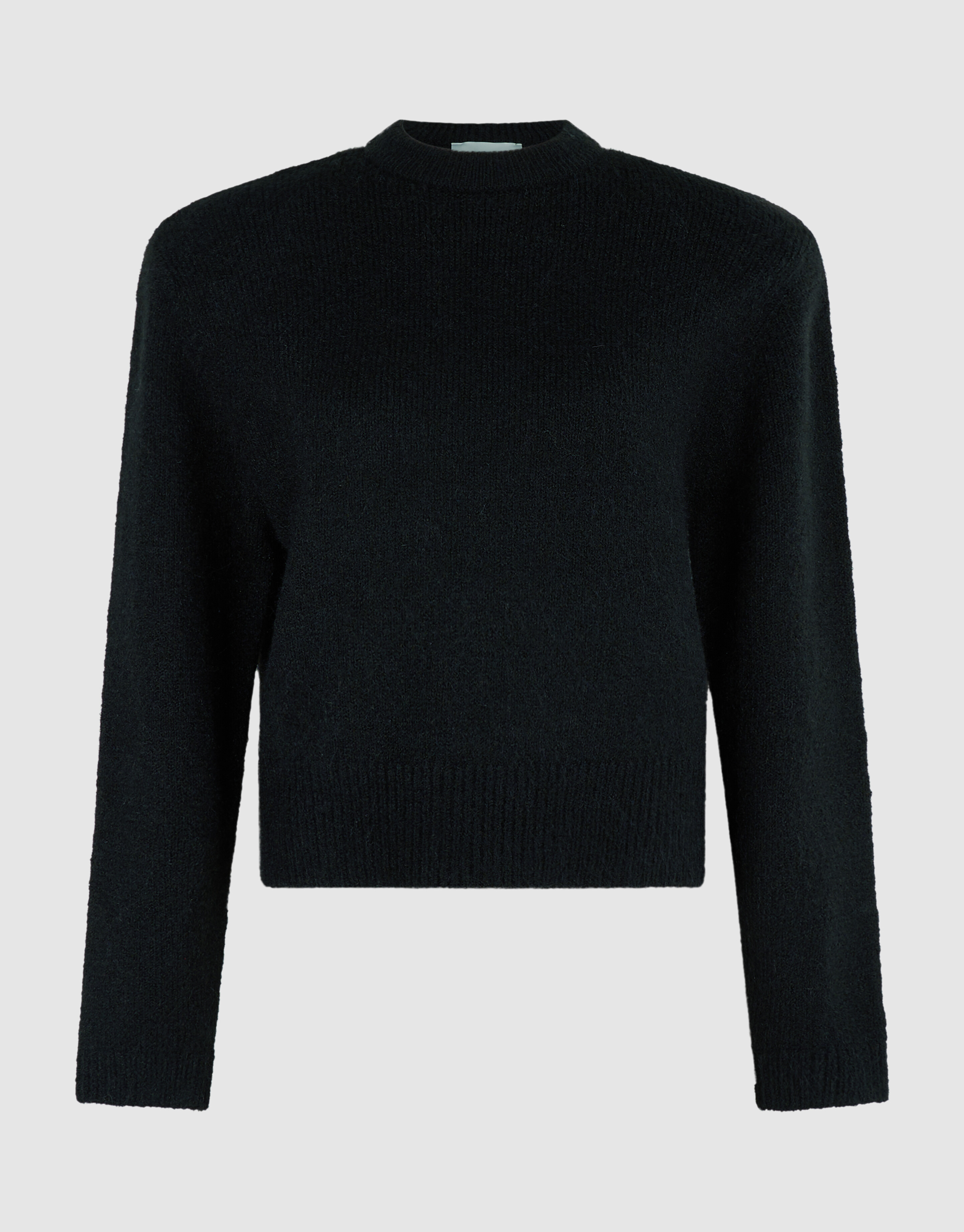 Shoulder Crew Gebreide Trui Zwart SHOEBY WOMEN
