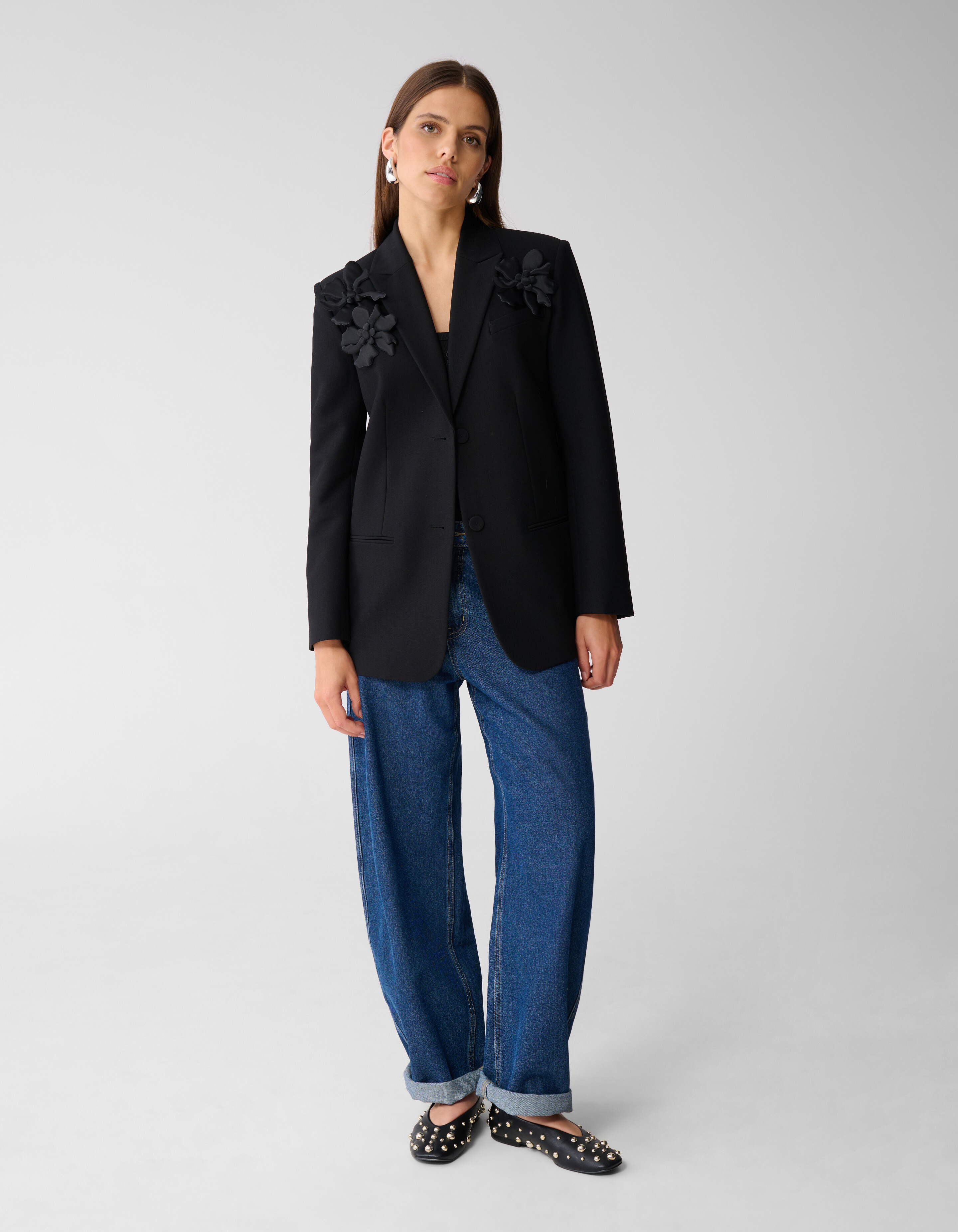 Flower Blazer Zwart By Mieke SHOEBY WOMEN