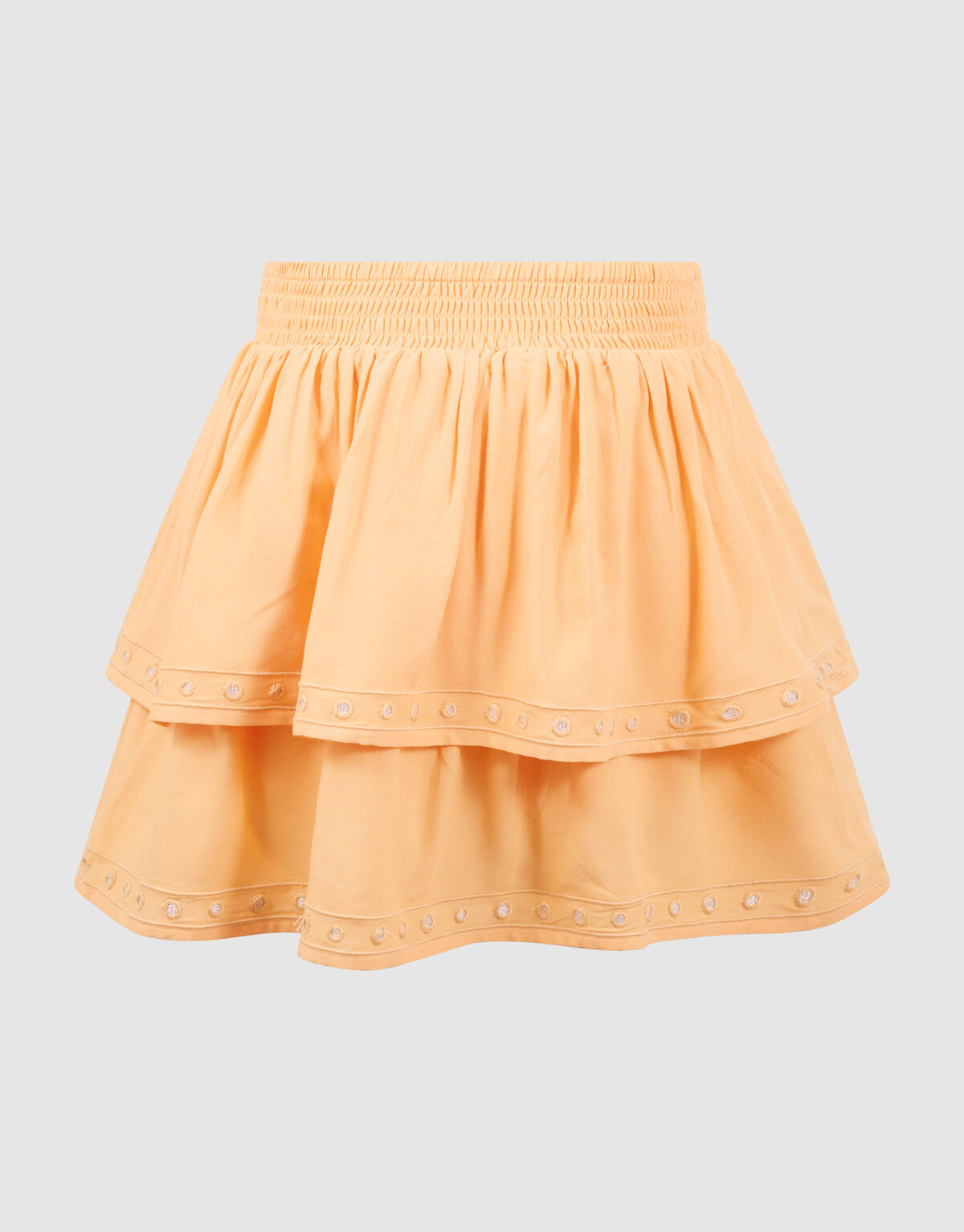 Ruffle Mirror Mini Rok Lichtoranje SHOEBY GIRLS