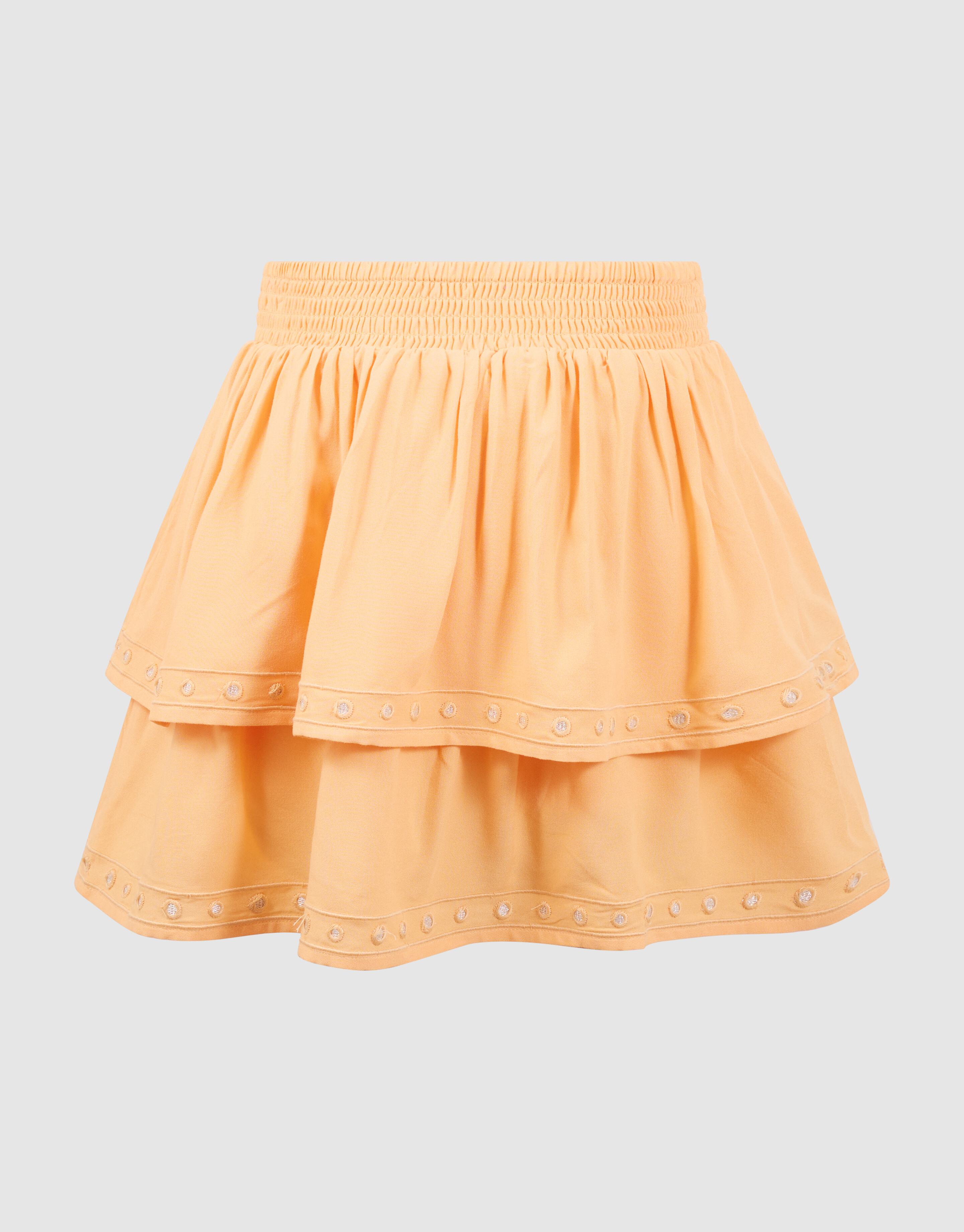 Ruffle Mirror Mini Rok Lichtoranje SHOEBY GIRLS