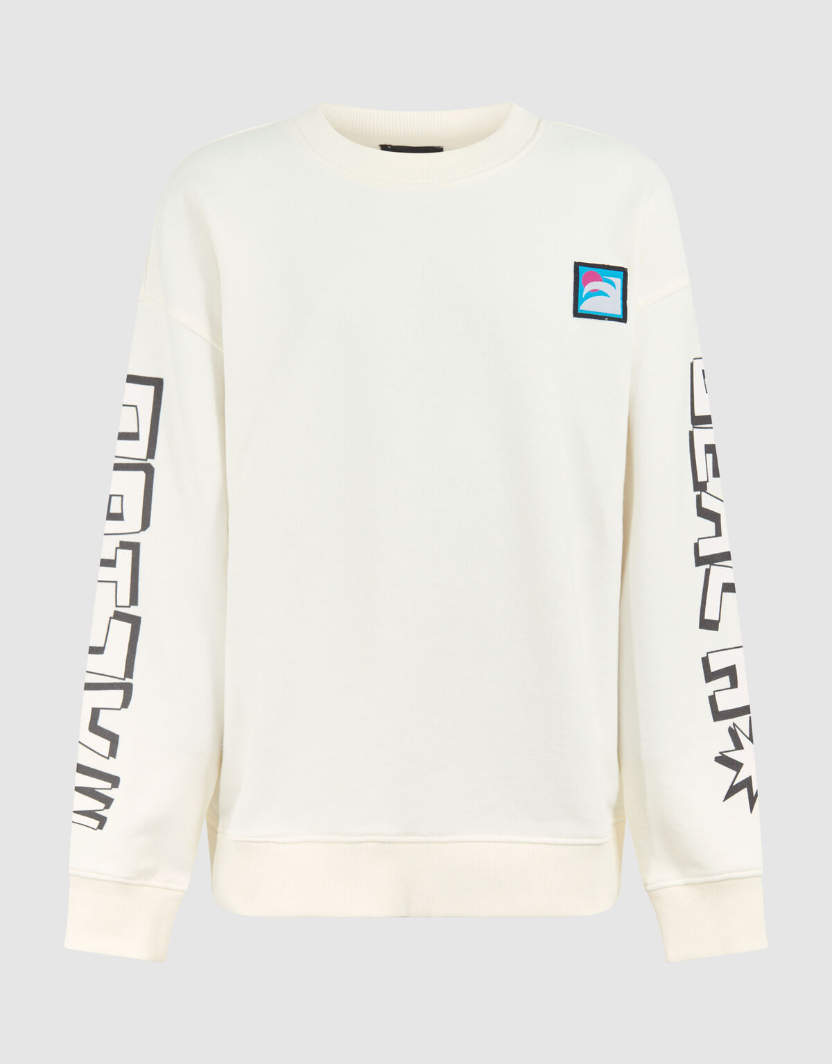 Wave Artwork Sweater Gebroken Wit SHOEBY BOYS