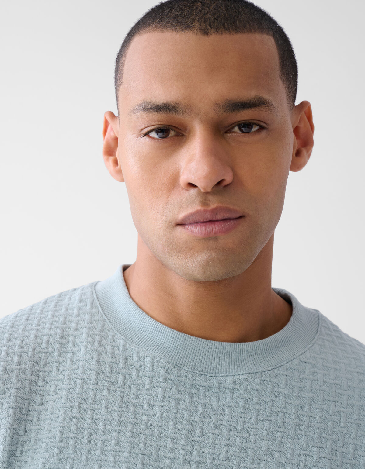 Structuur Sweater Lichtgroen SHOEBY MEN