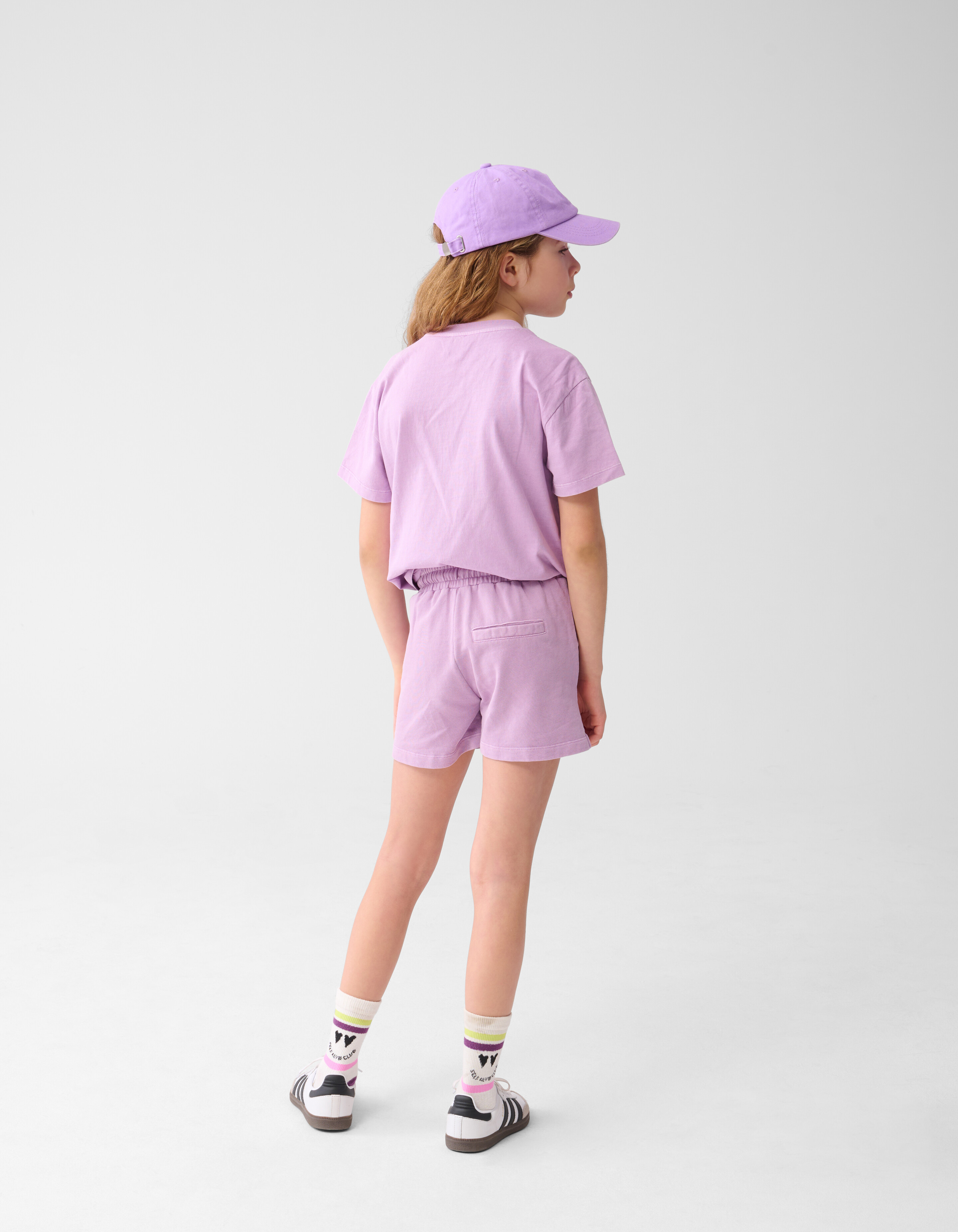 Cherry Artwork Short Washed Lichtpaars SHOEBY GIRLS
