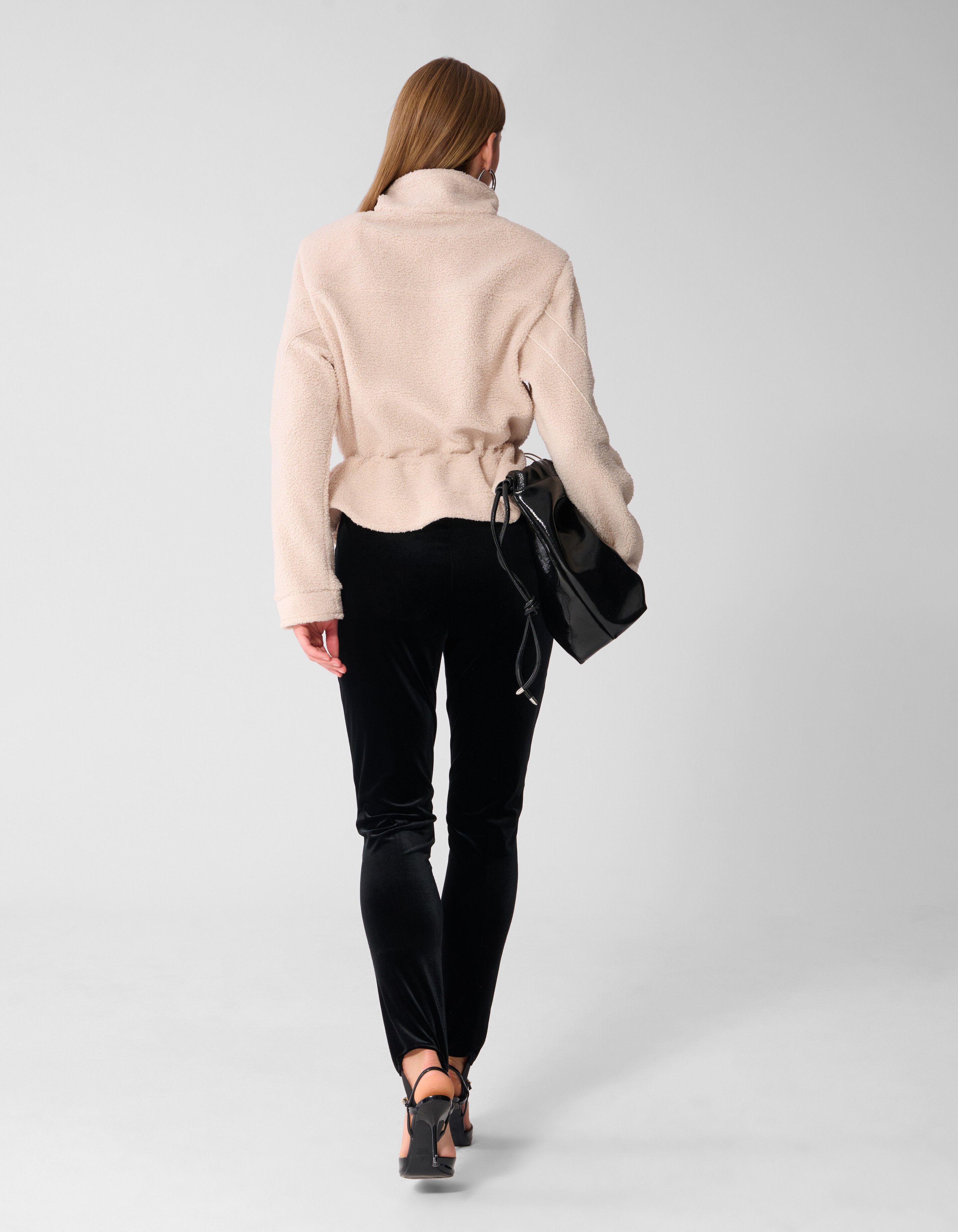 Teddy Peplum Trui Ecru SHOEBY WOMEN