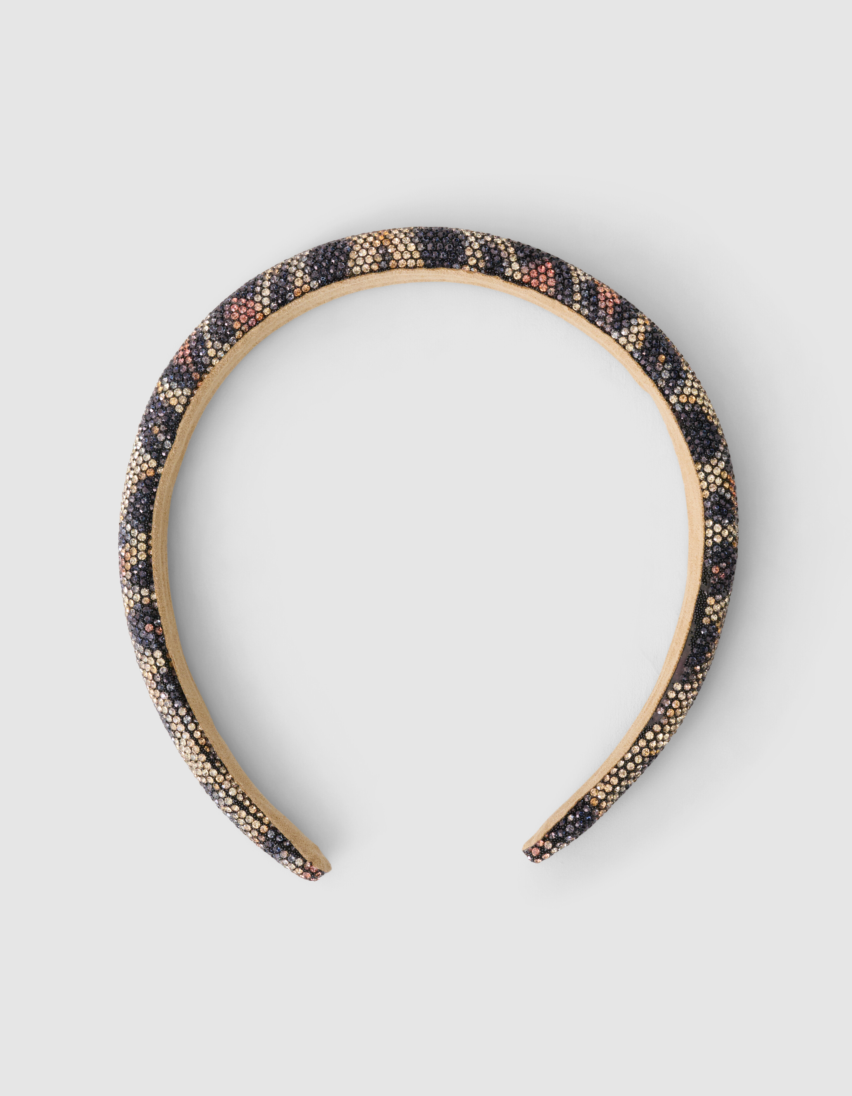 Strass Leopard Haarband Bruin SHOEBY ACCESSOIRES