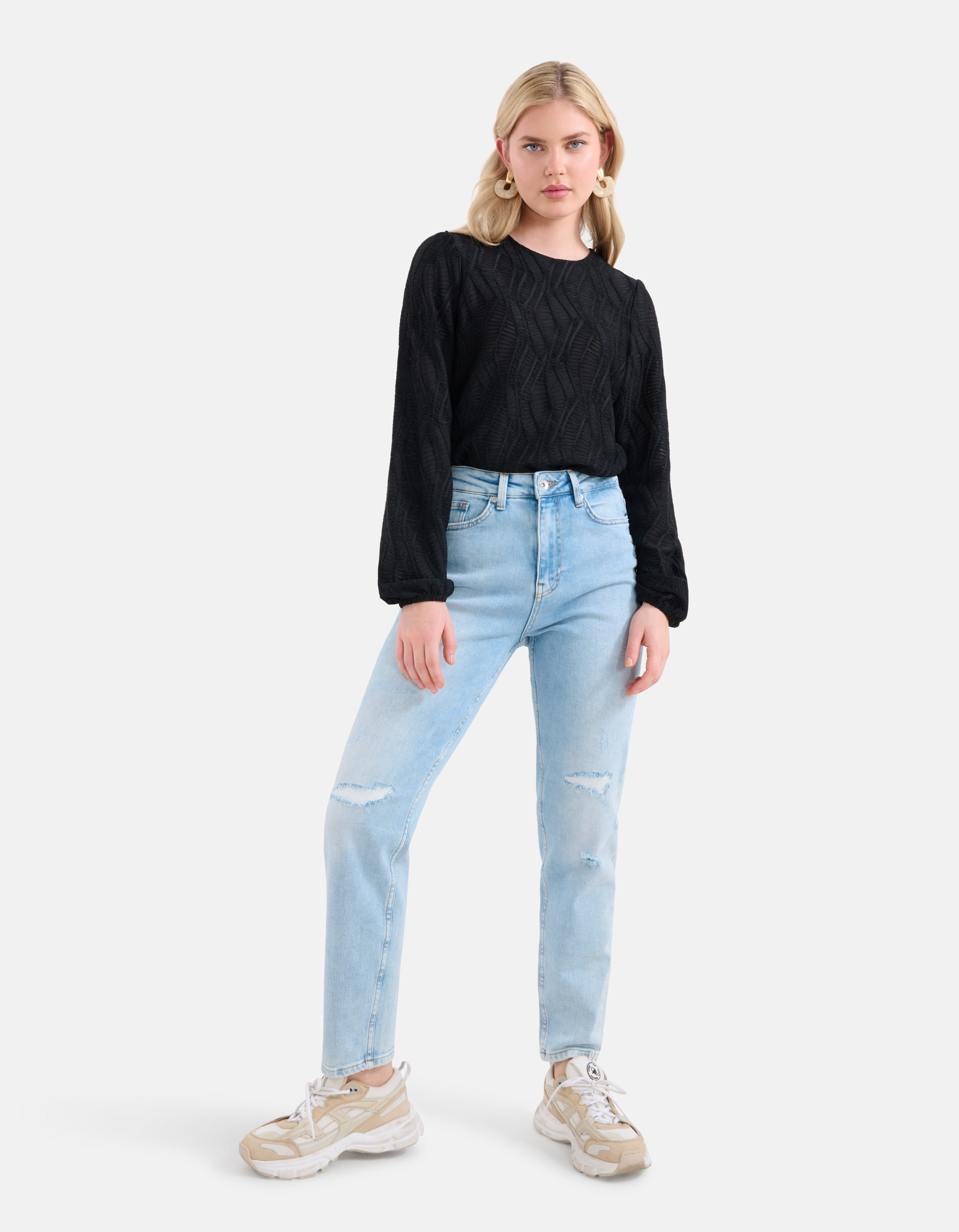 Tapered Fit Jeans Bleached L29 SHOEBY WOMEN