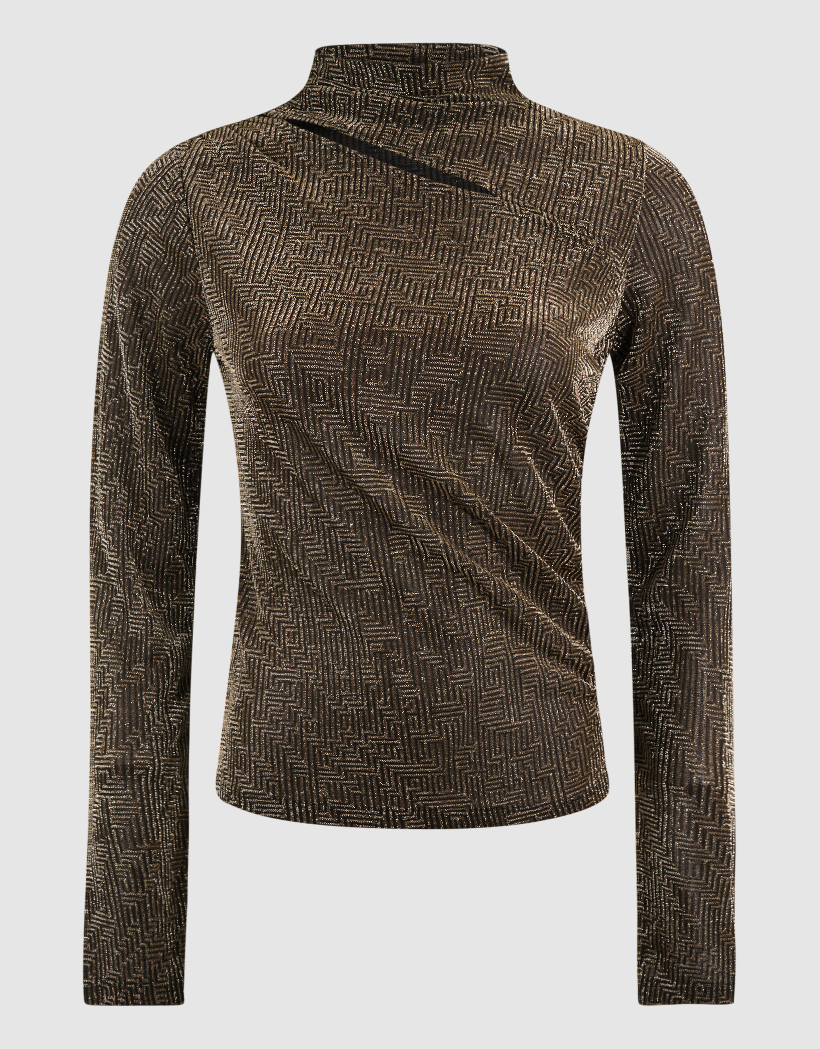 Glitter Cut Out Top Goud SHOEBY WOMEN