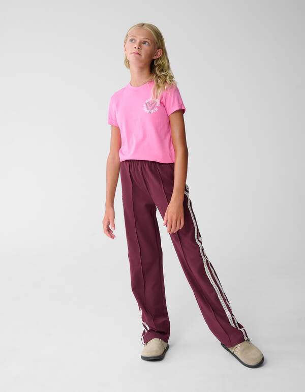 Mon Amour Artwork T-shirt Roze SHOEBY GIRLS