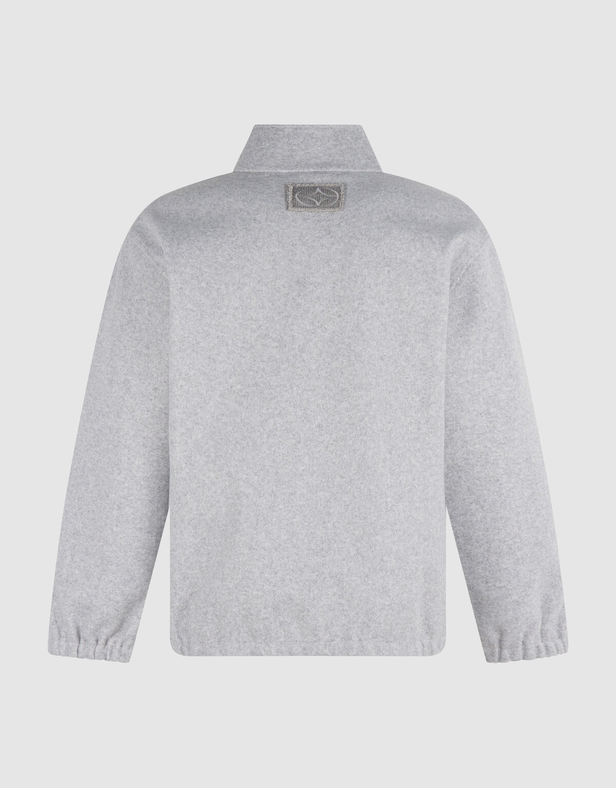 Zip High Neck Sweater Lichtgrijs SHOEBY MEN