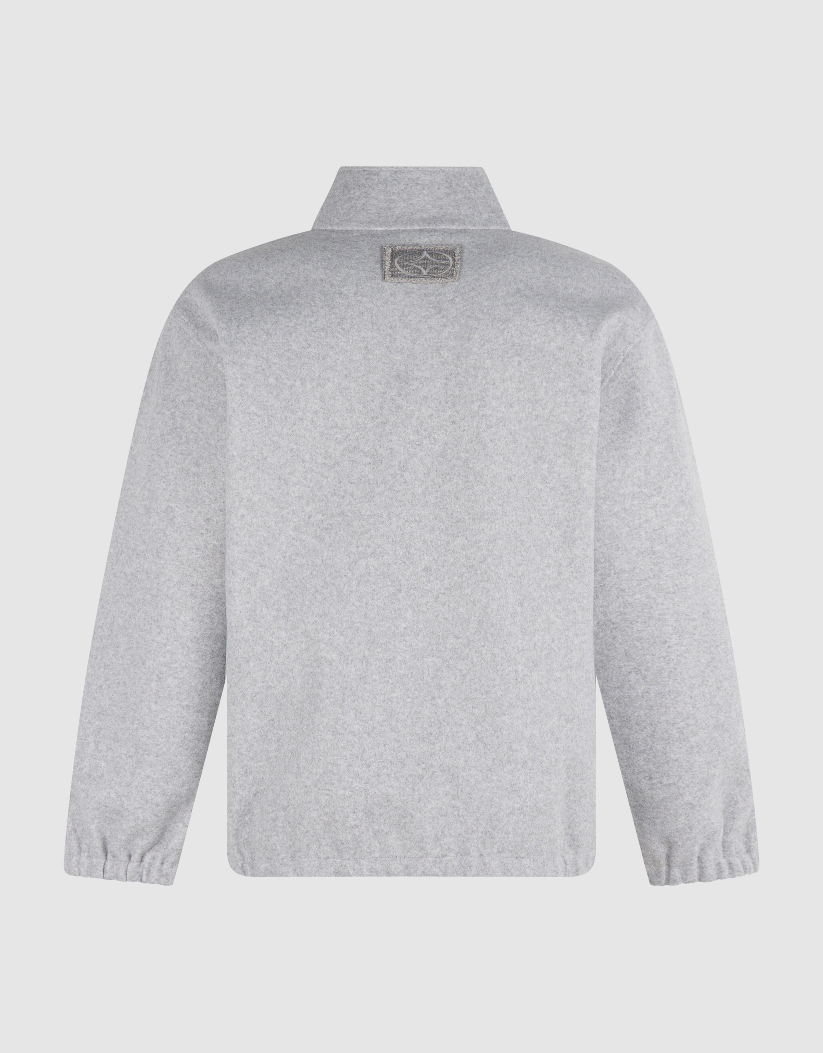 Zip High Neck Sweater Lichtgrijs SHOEBY MEN