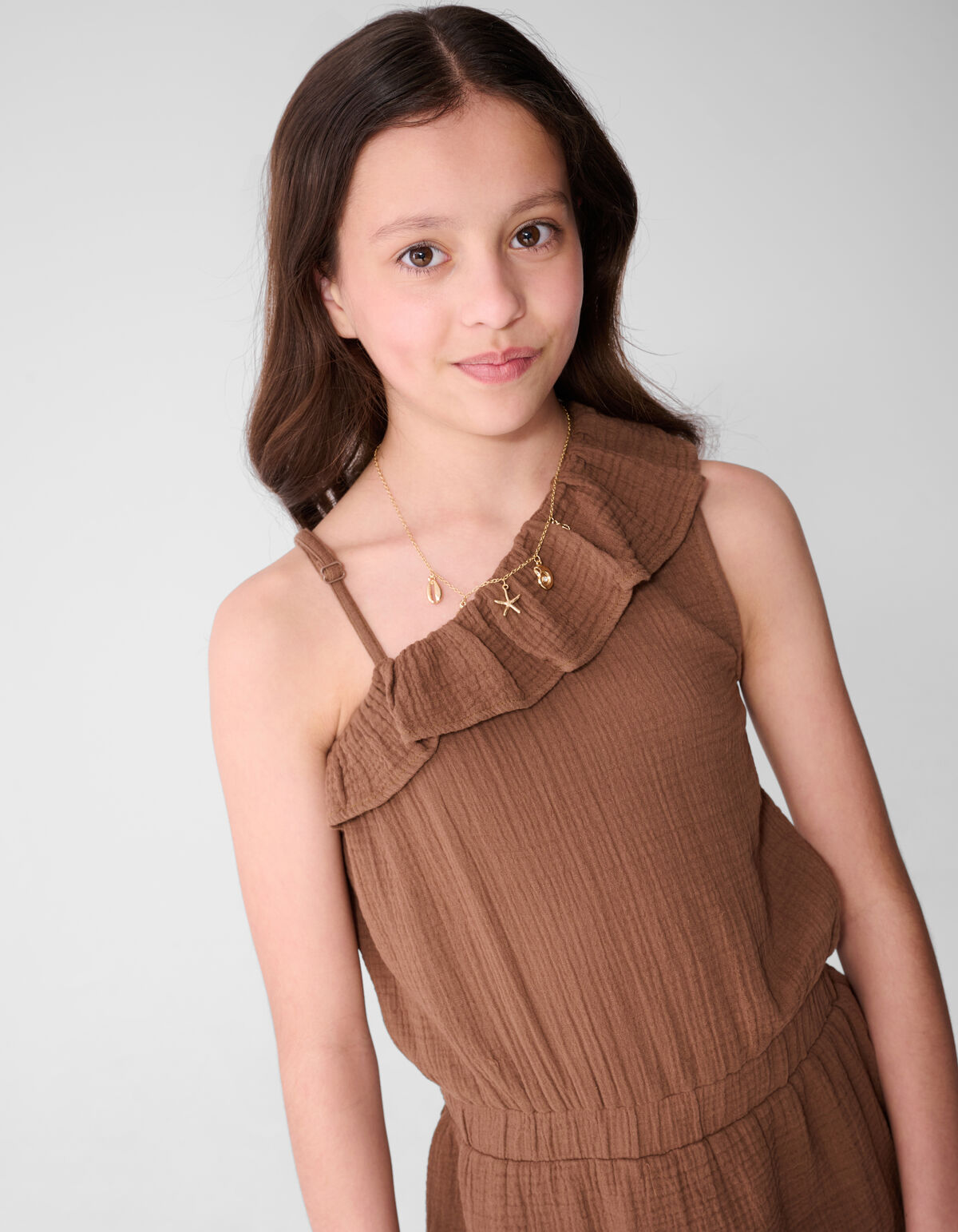 Structuur Playsuit Bruin SHOEBY GIRLS