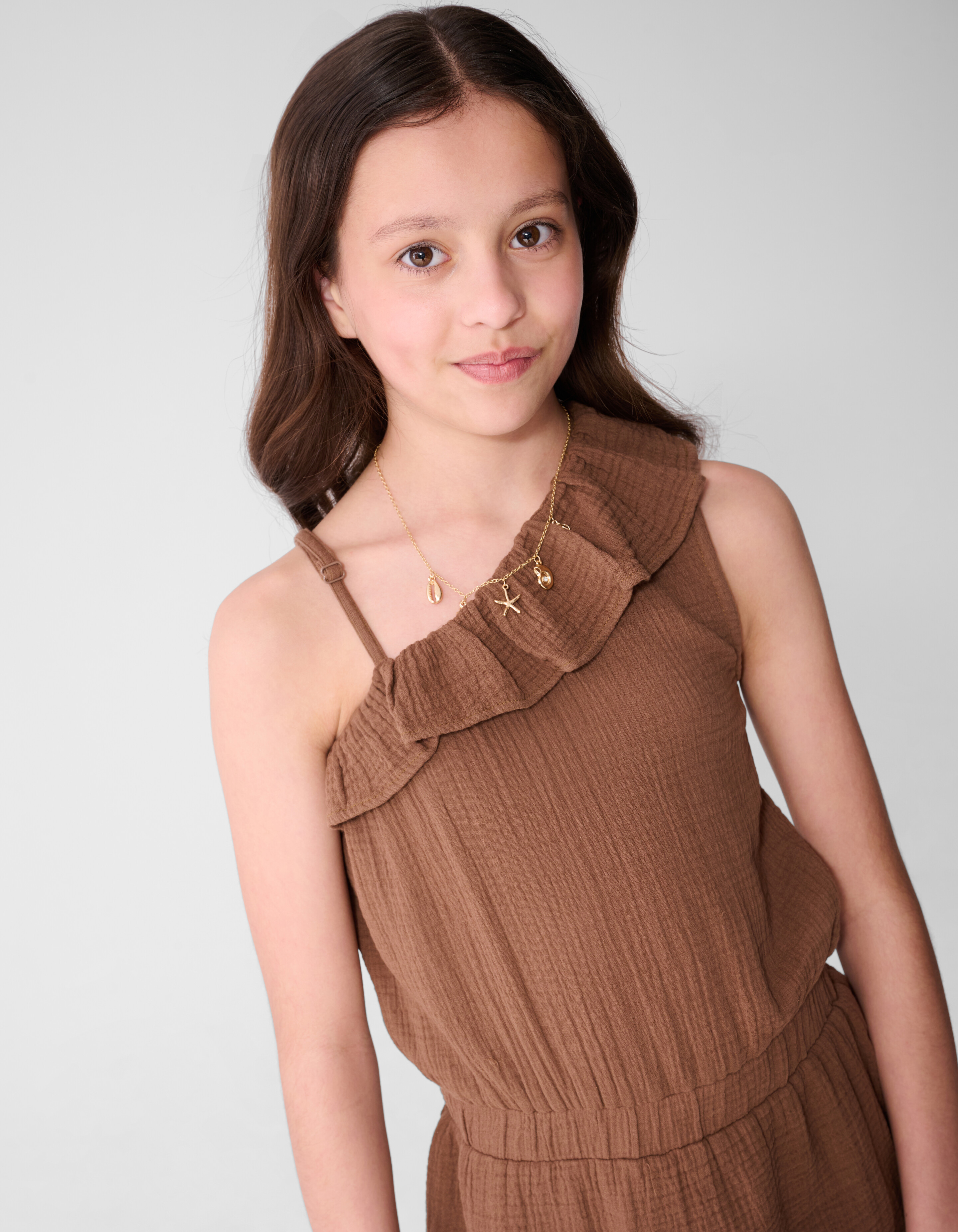 Structuur Playsuit Bruin SHOEBY GIRLS