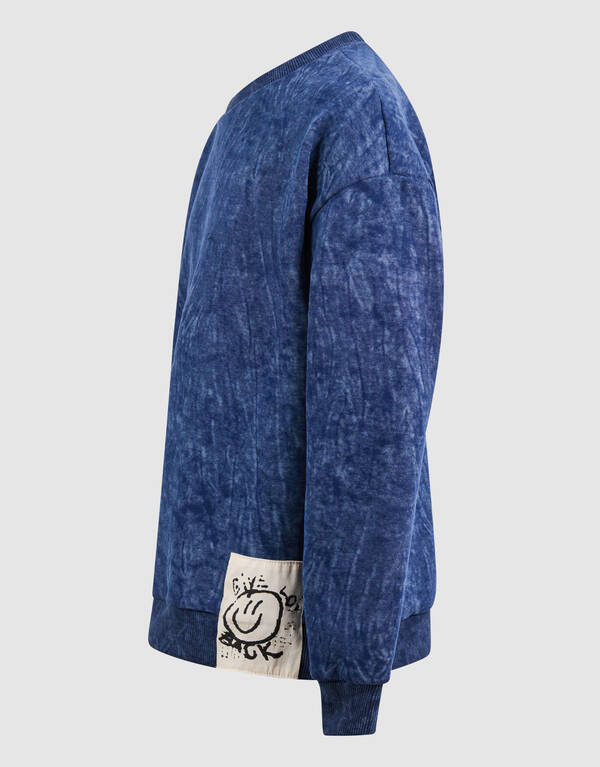 Washed Sweater Blauw SHOEBY BOYS