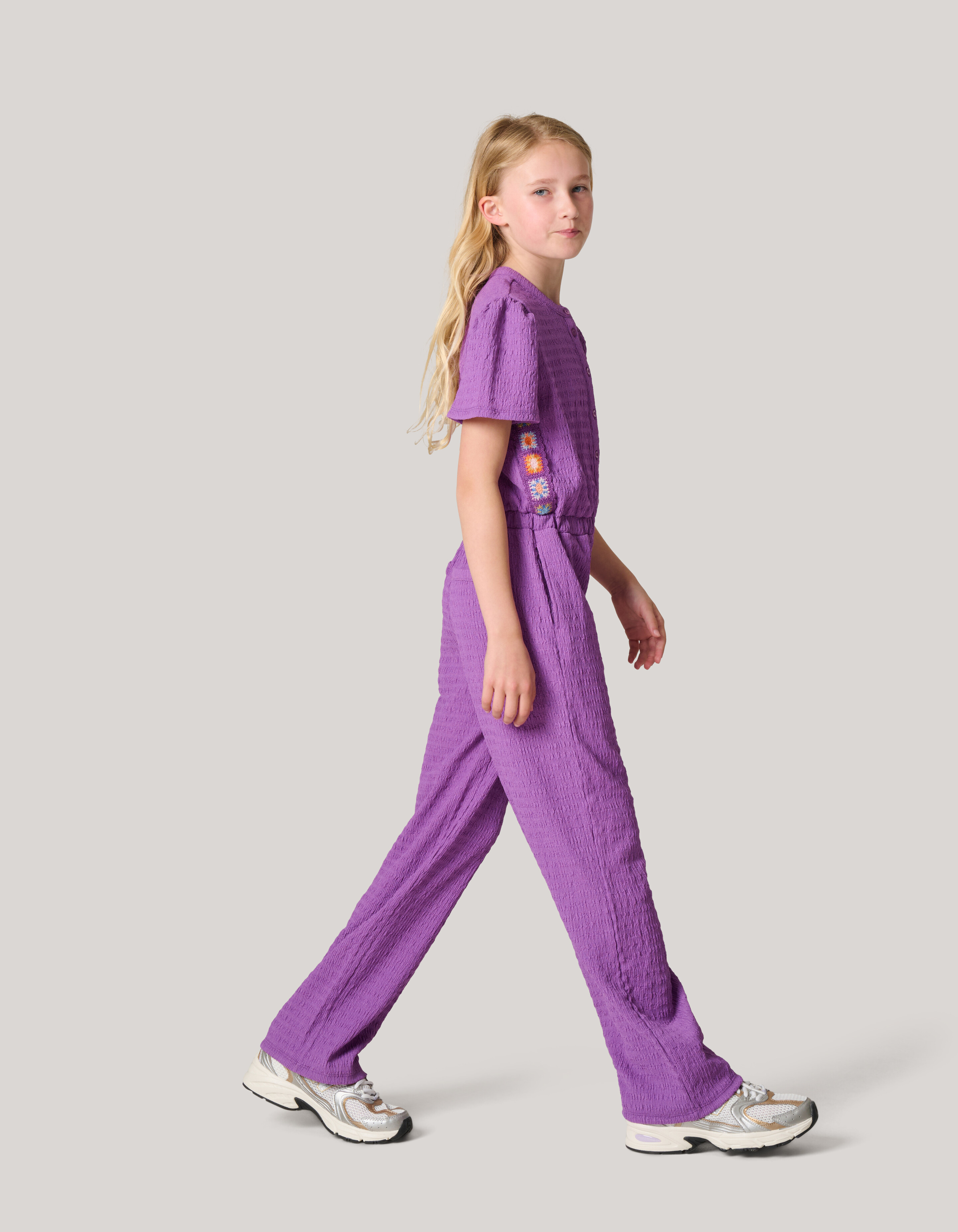 Crochet Jumpsuit Donkerpaars SHOEBY GIRLS