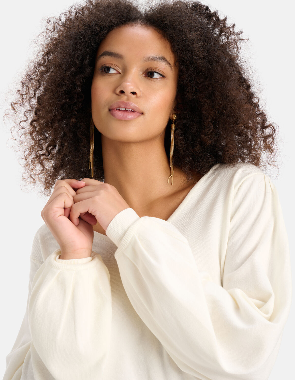 Gebreide Trui Gebroken Wit SHOEBY WOMEN