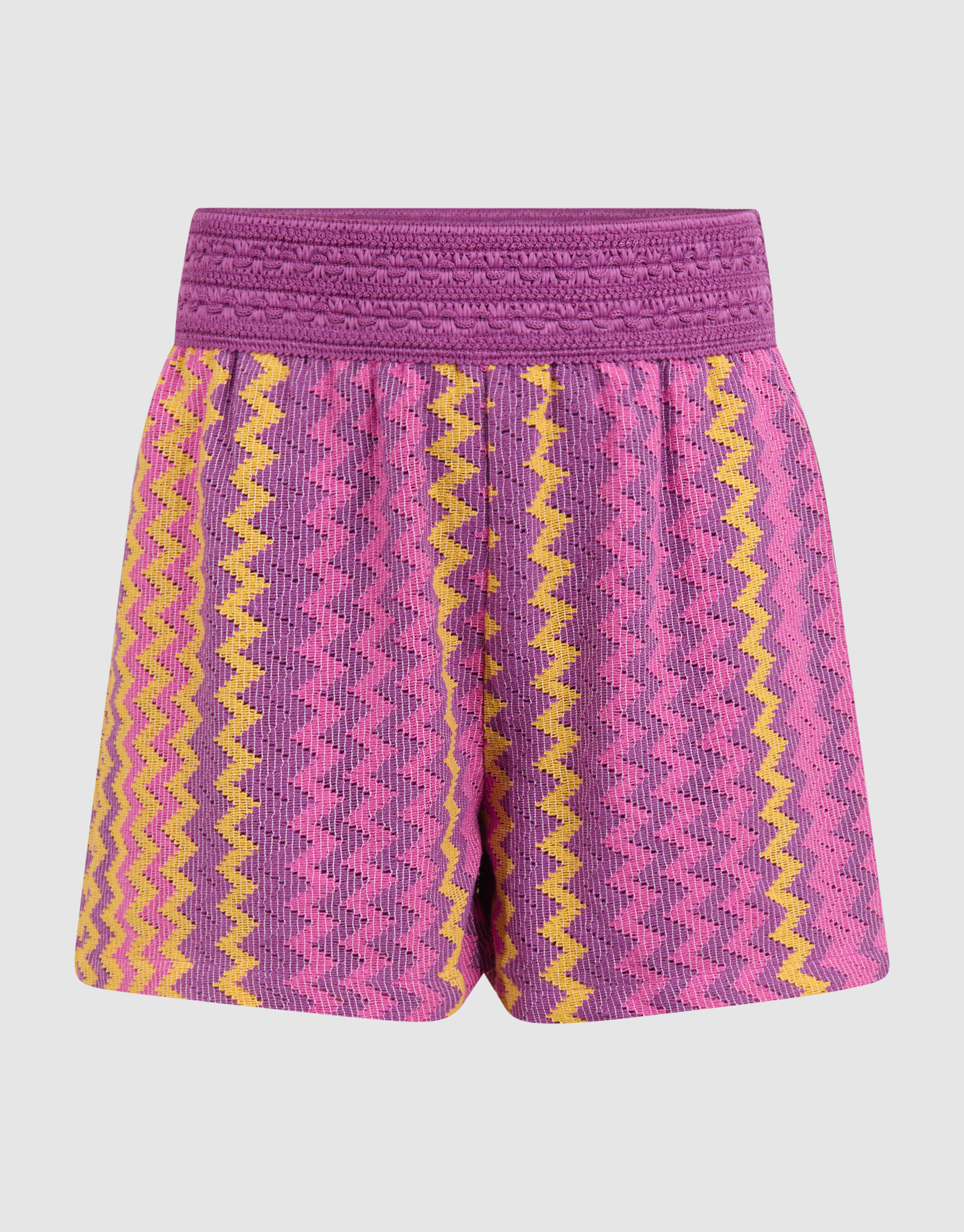 Zigzag Crochet Short Roze SHOEBY GIRLS