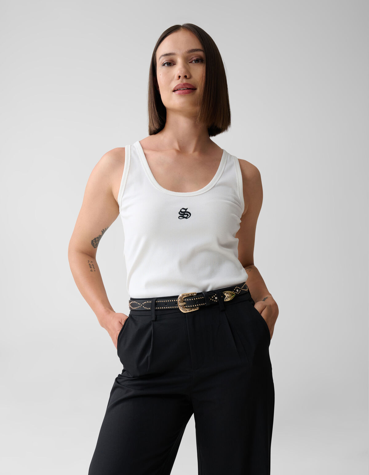 Studded Riem Zwart SHOEBY ACCESSOIRES