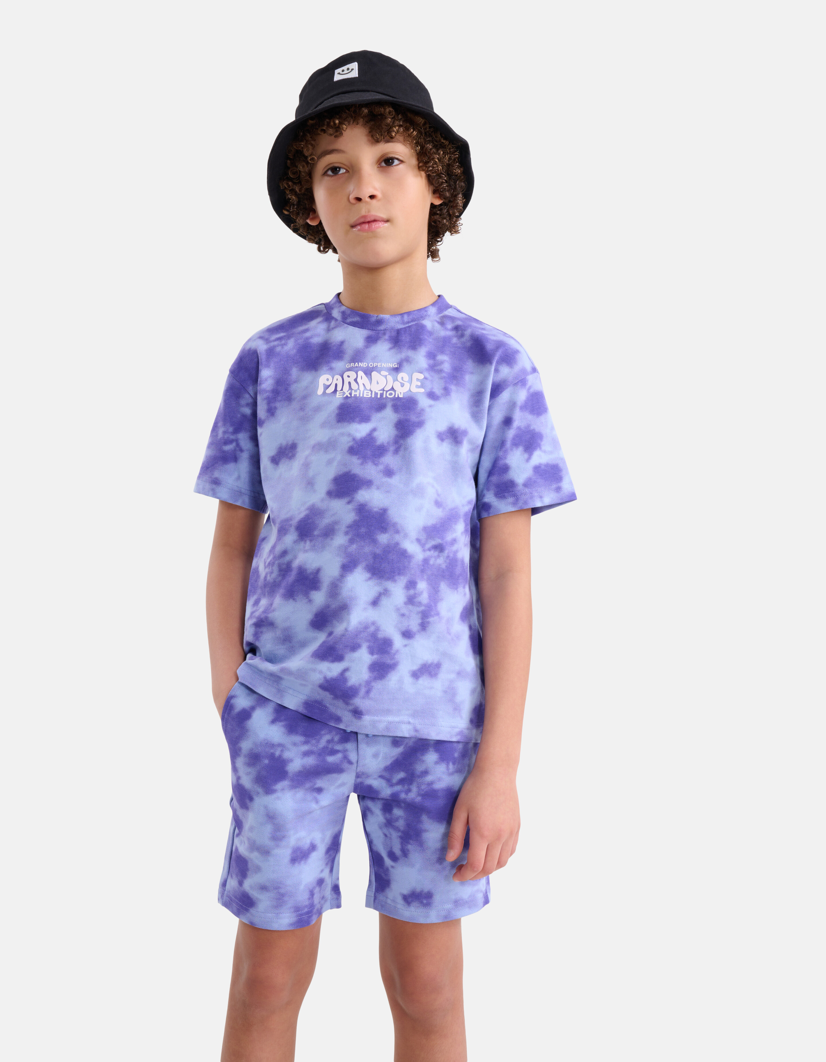 Tie Dye Short Paars SHOEBY BOYS