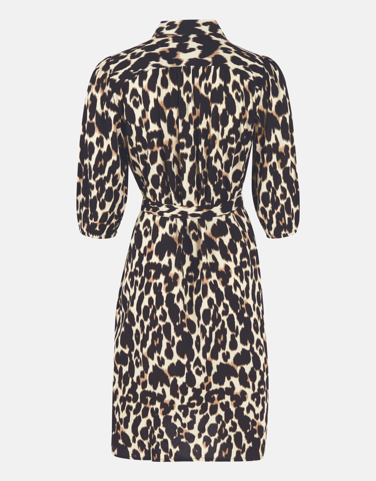 Leopard Midi Jurk Bruin SHOEBY WOMEN