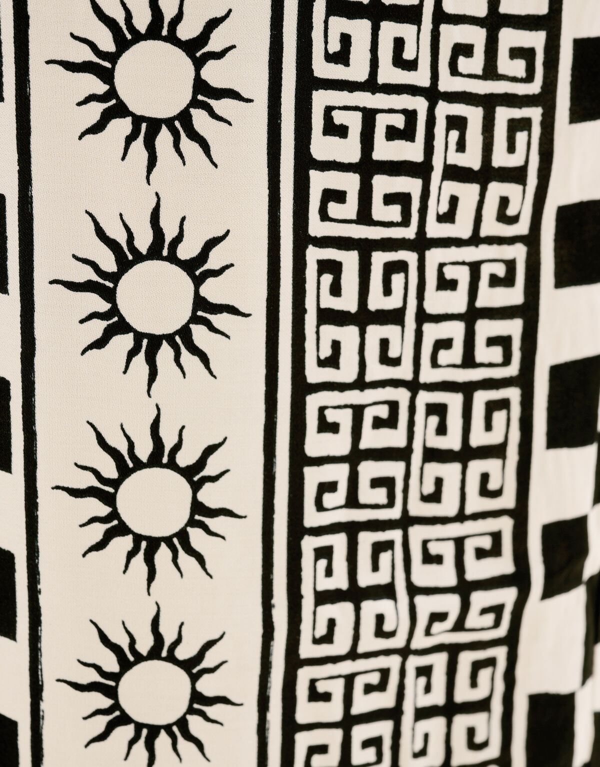 Printed Broek Zwart/Gebroken Wit SHOEBY WOMEN