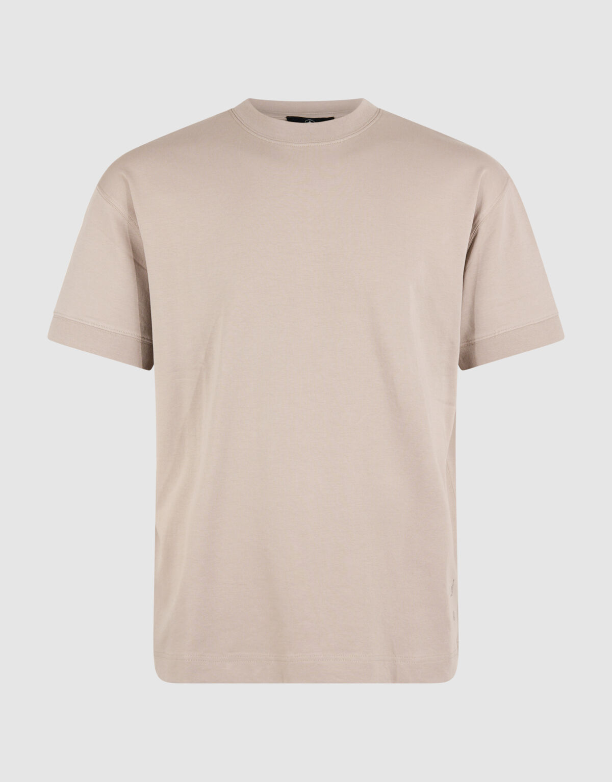 Cuffed Logo T-shirt Lichtbruin SHOEBY MEN