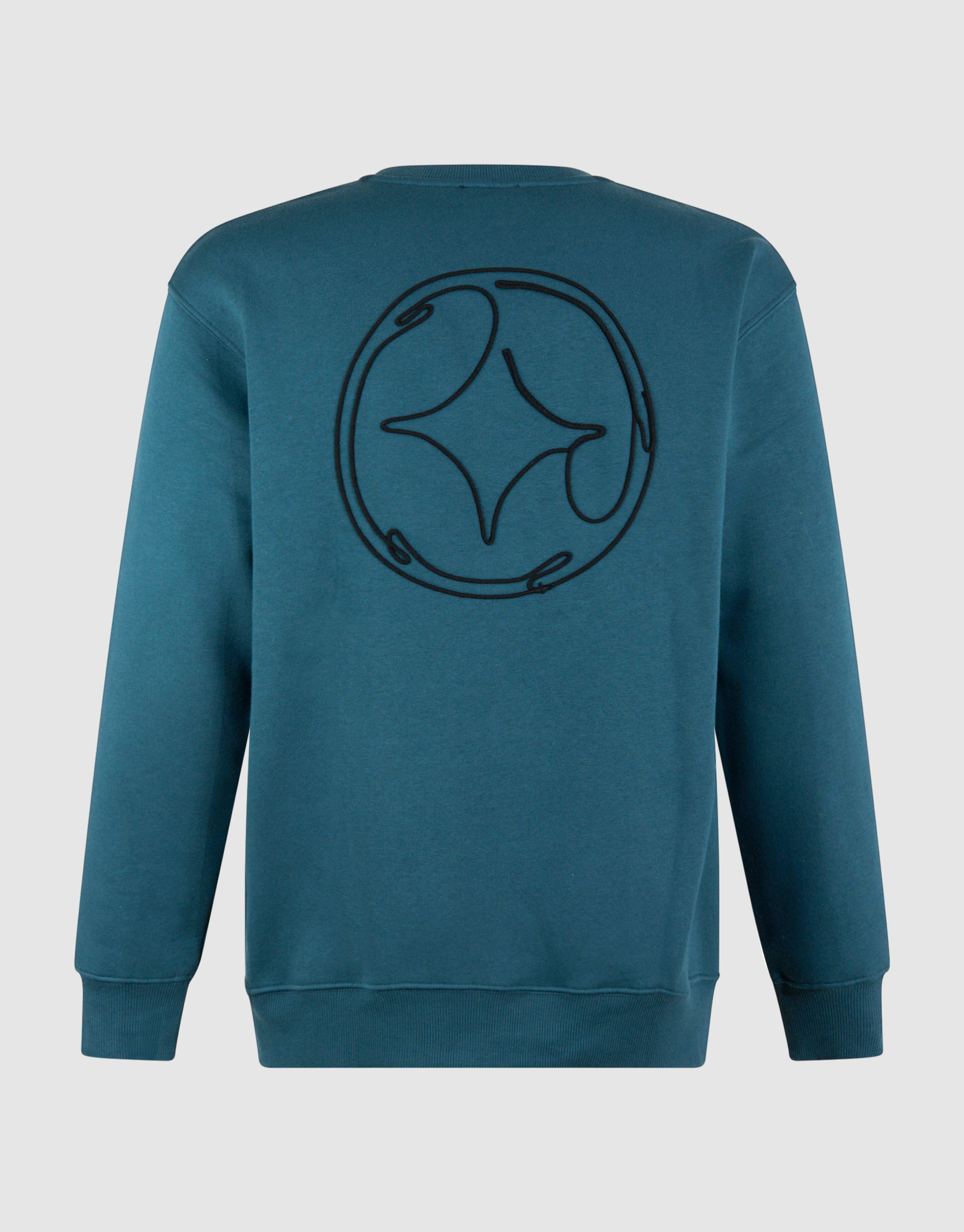 Cord Artwork Sweater Donkergroen SHOEBY MEN