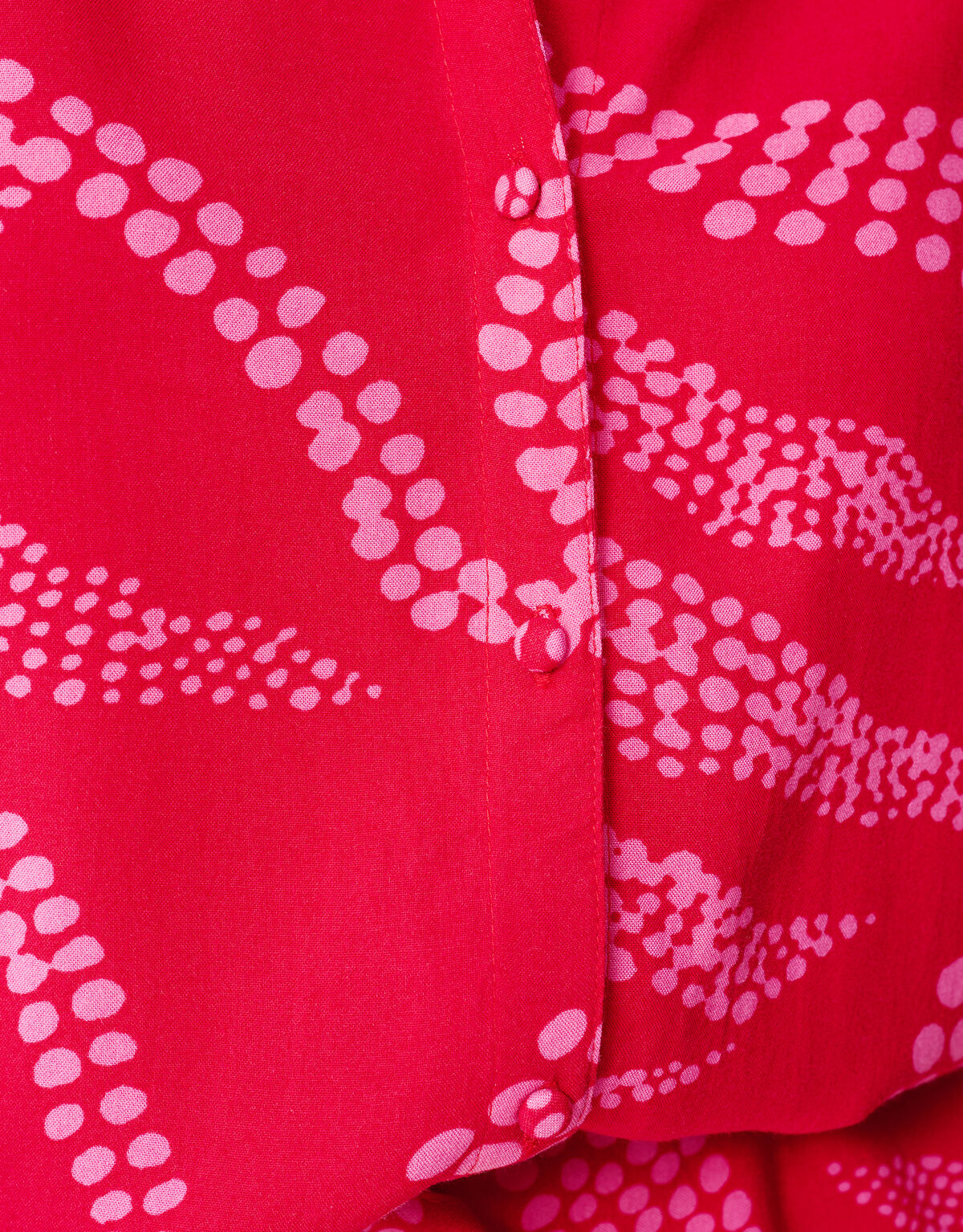 Printed Midi Jurk Rood SHOEBY WOMEN