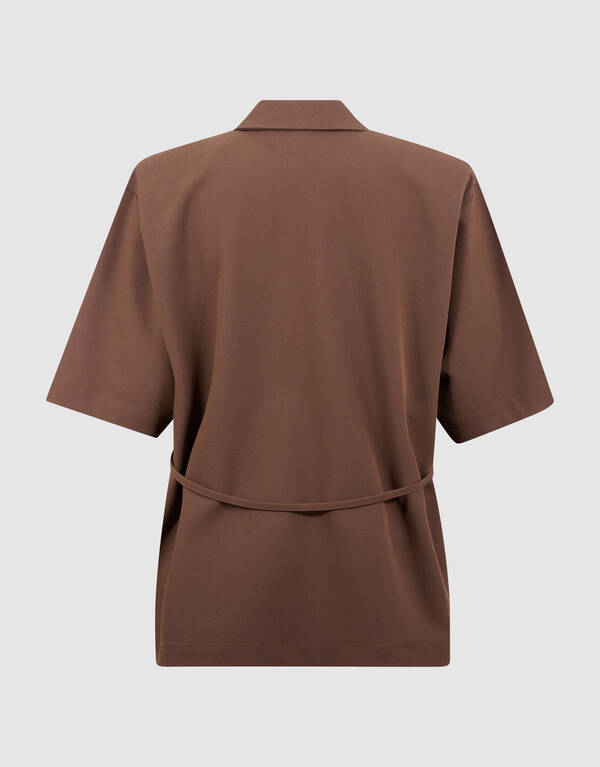 Oversized Blazer Blouse Bruin By Fred SHOEBY WOMEN