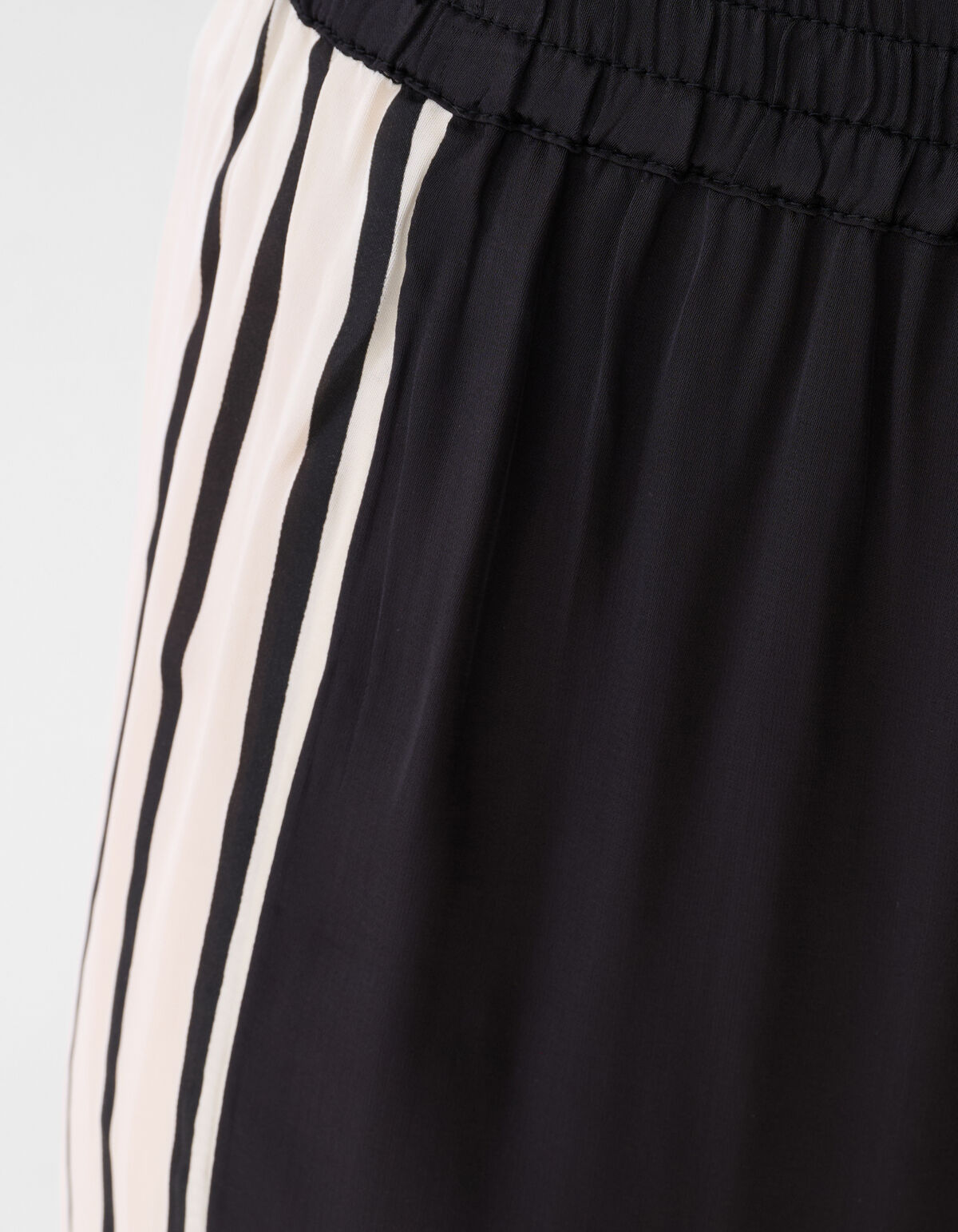Graphic Wide Leg Broek Zwart/Wit SHOEBY WOMEN