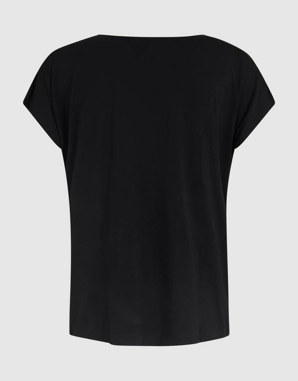 Gedrapeerde Top Zwart SHOEBY WOMEN