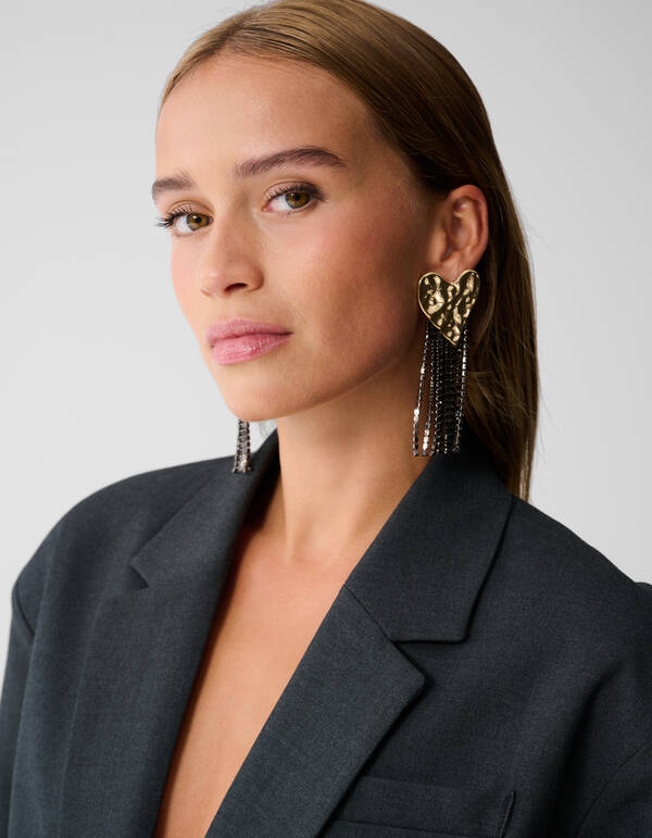 Hammerd Strass Oorbellen Goud SHOEBY ACCESSOIRES