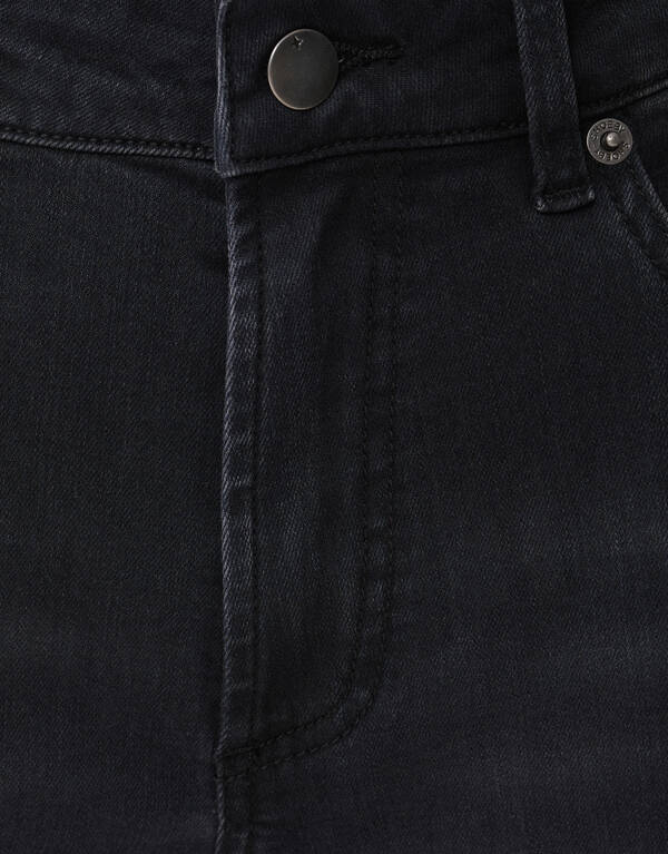 Straight Fit Jeans Donkergrijs SHOEBY WOMEN