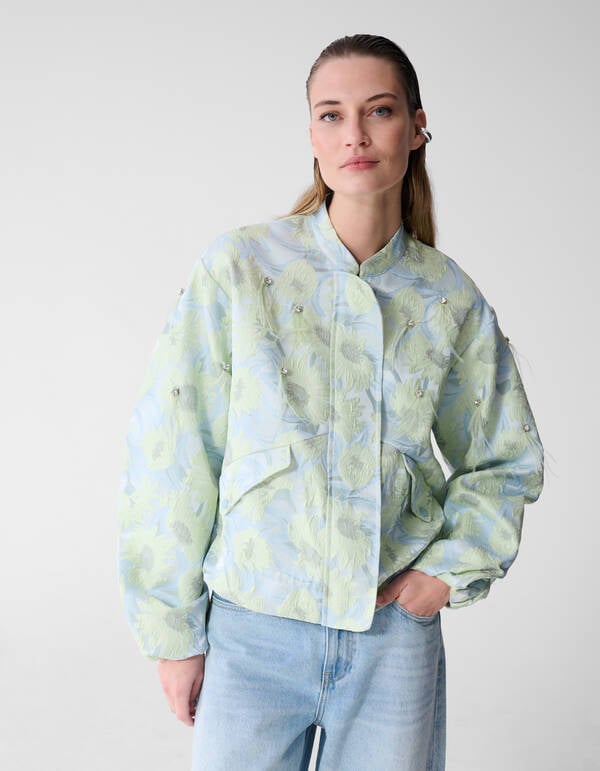 Oversized Strass Jacquard Jack Lichtblauw SHOEBY WOMEN