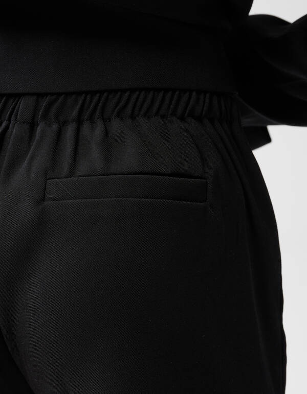 Wrap Skort Strik Zwart SHOEBY GIRLS
