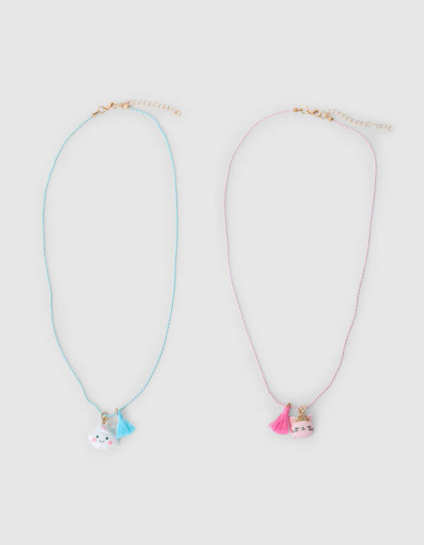 BFF Ketting Blauw/Roze SHOEBY ACCESSOIRES