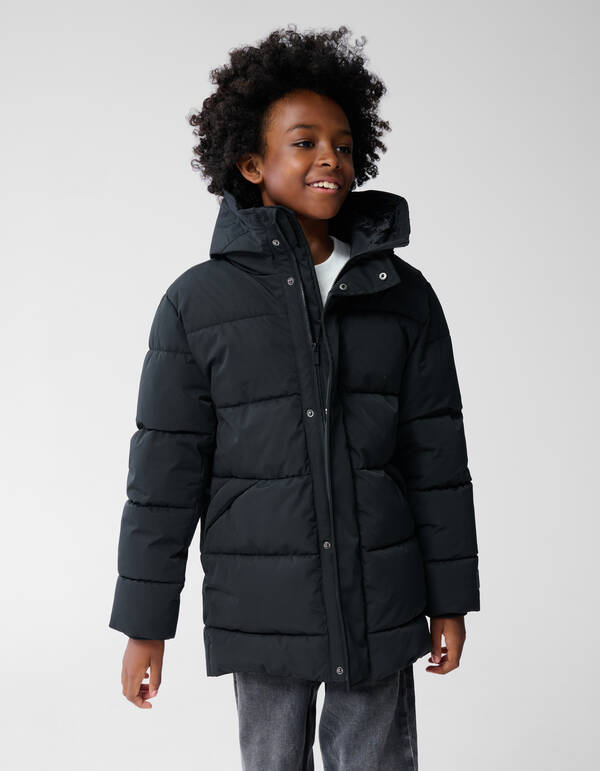 Lange Puffer Jas Zwart SHOEBY BOYS